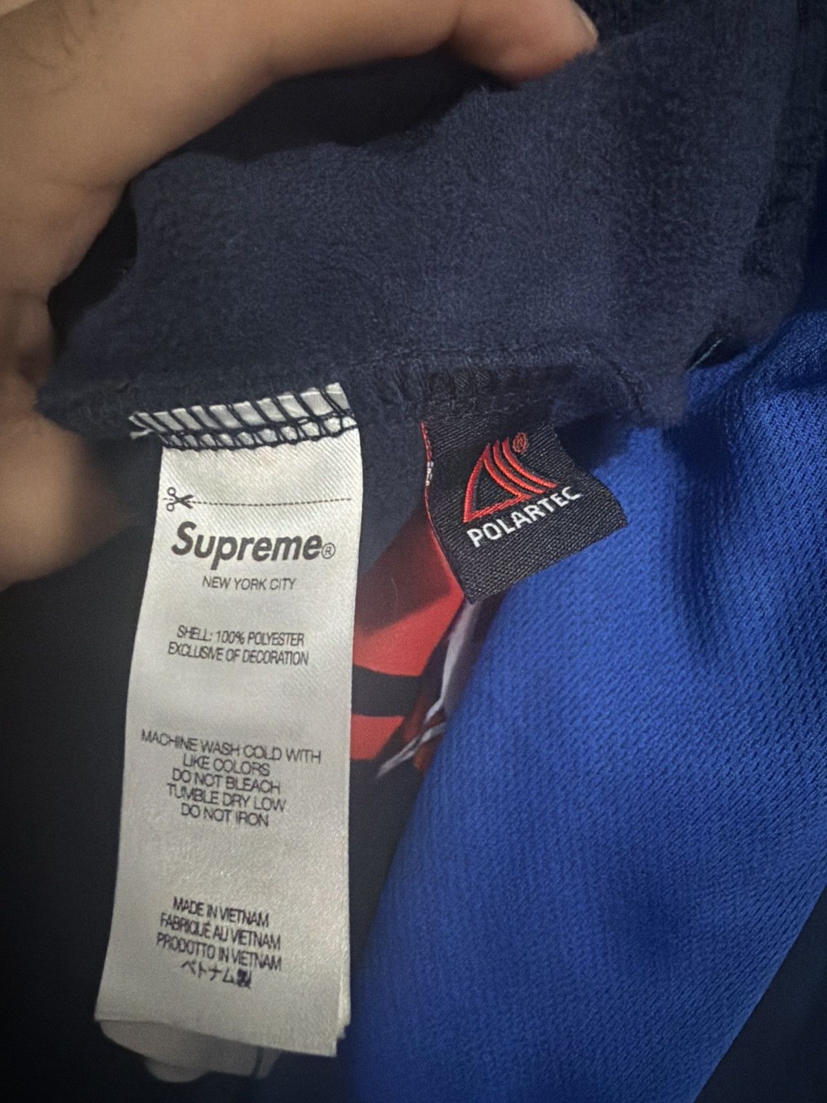 Supreme Supreme Polartec Face Mask Half Zip Hooded SweatShirt ‘Navy’ Size US M / EU 48-50 / 2 - 5 Thumbnail