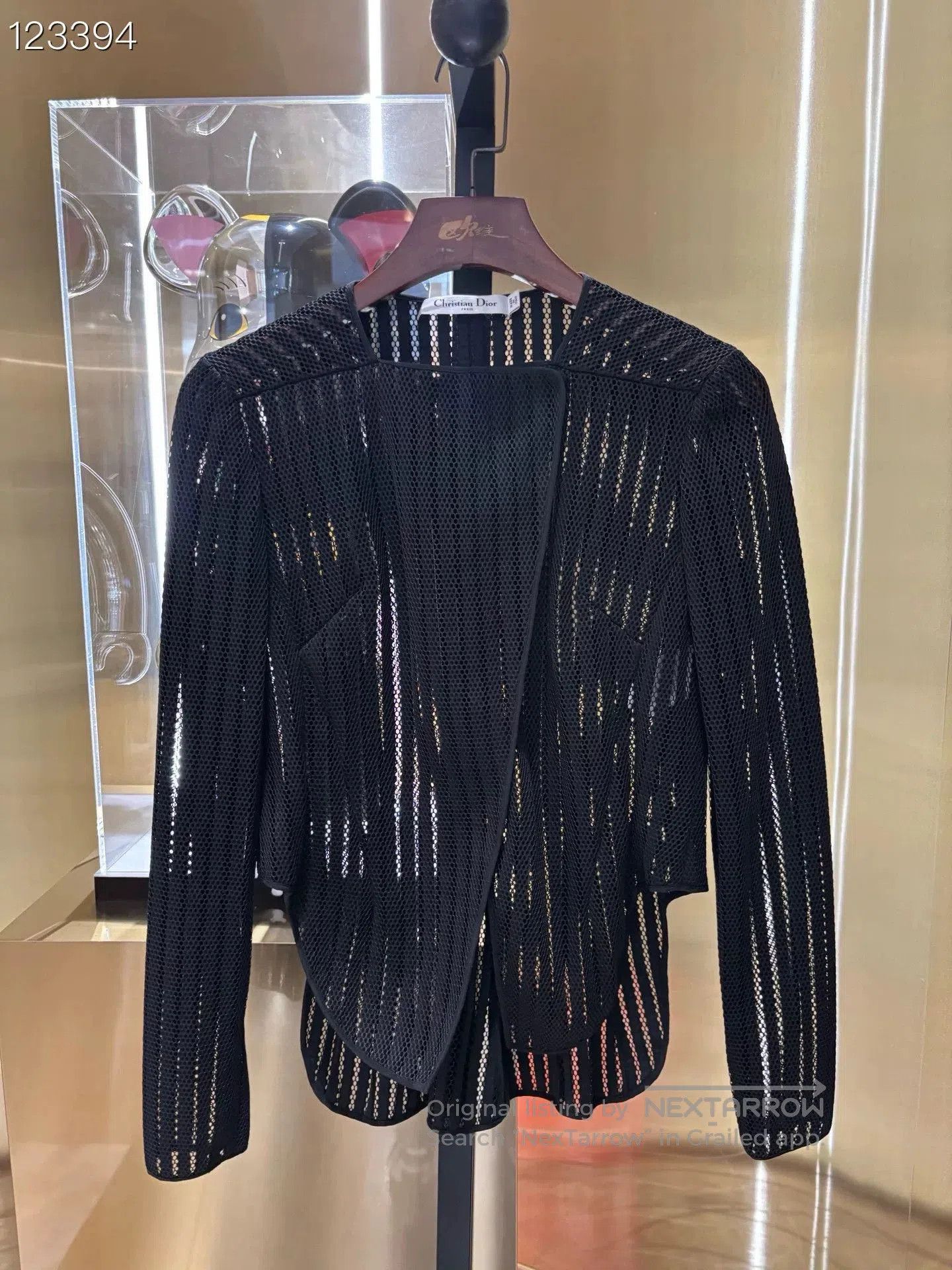 Dior Dior Black Cutout Mesh Blazer. Size S / US 4 / IT 40 - 1 Thumbnail