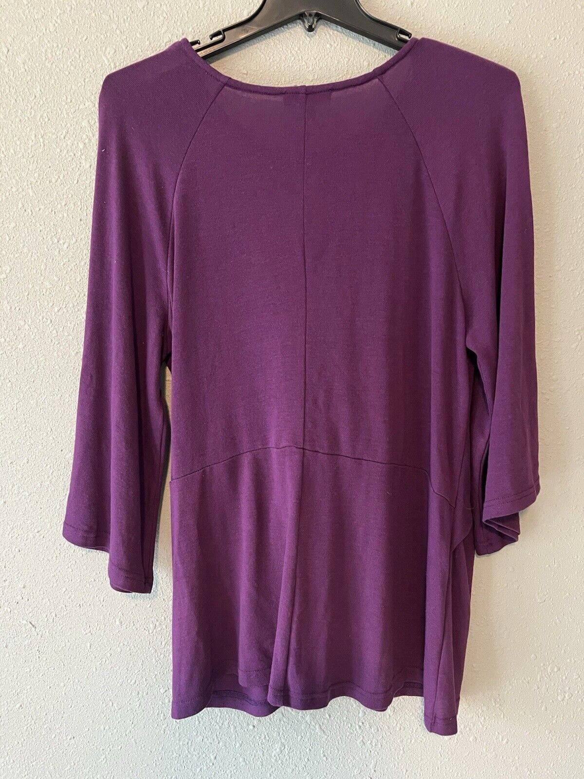 Designer suzanne betro tops 1x Purple MSRP $66 Size XL / US 12-14 / IT 48-50 - 3 Thumbnail