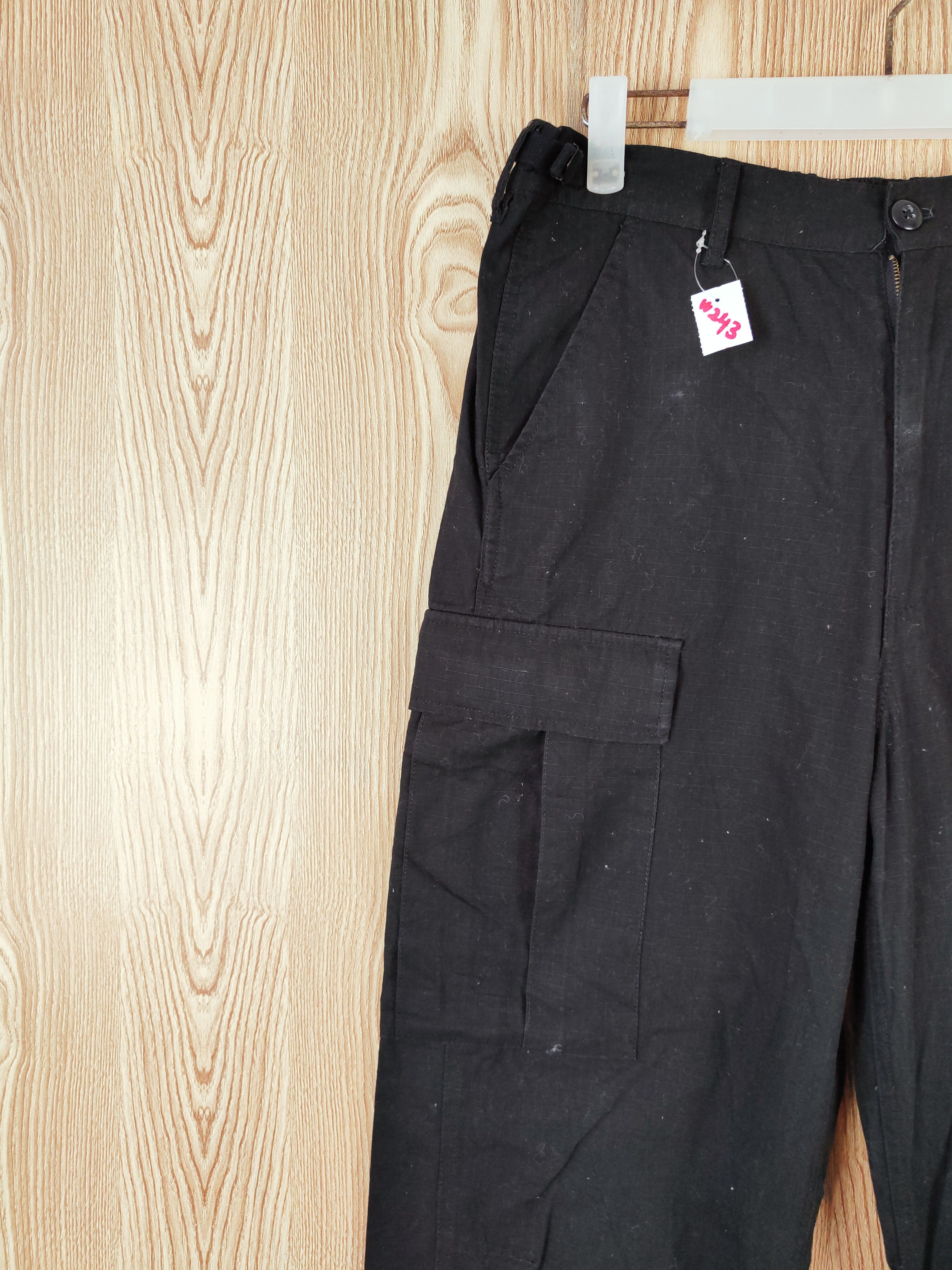 Japanese Brand ROXD Black Multipocket Tactical Cargo Pants #W243 Size US 30 / EU 46 - 3 Thumbnail