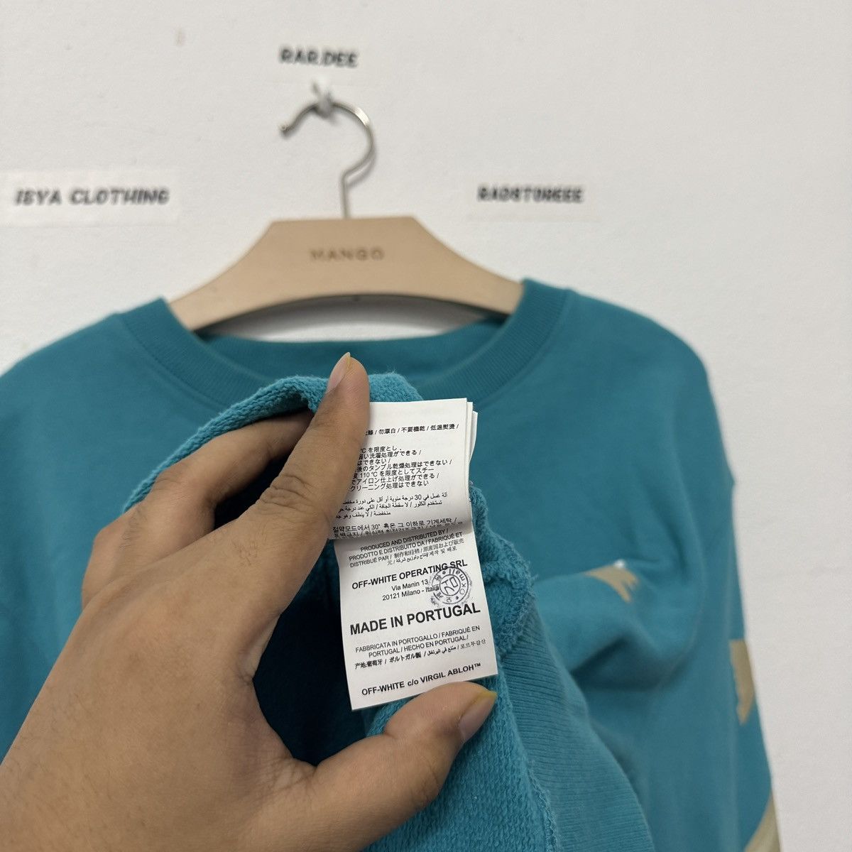 Off-White [FREE SHIPPING] Offwhite Tape Arrows Sweatshirt Size US S / EU 44-46 / 1 - 6 Thumbnail