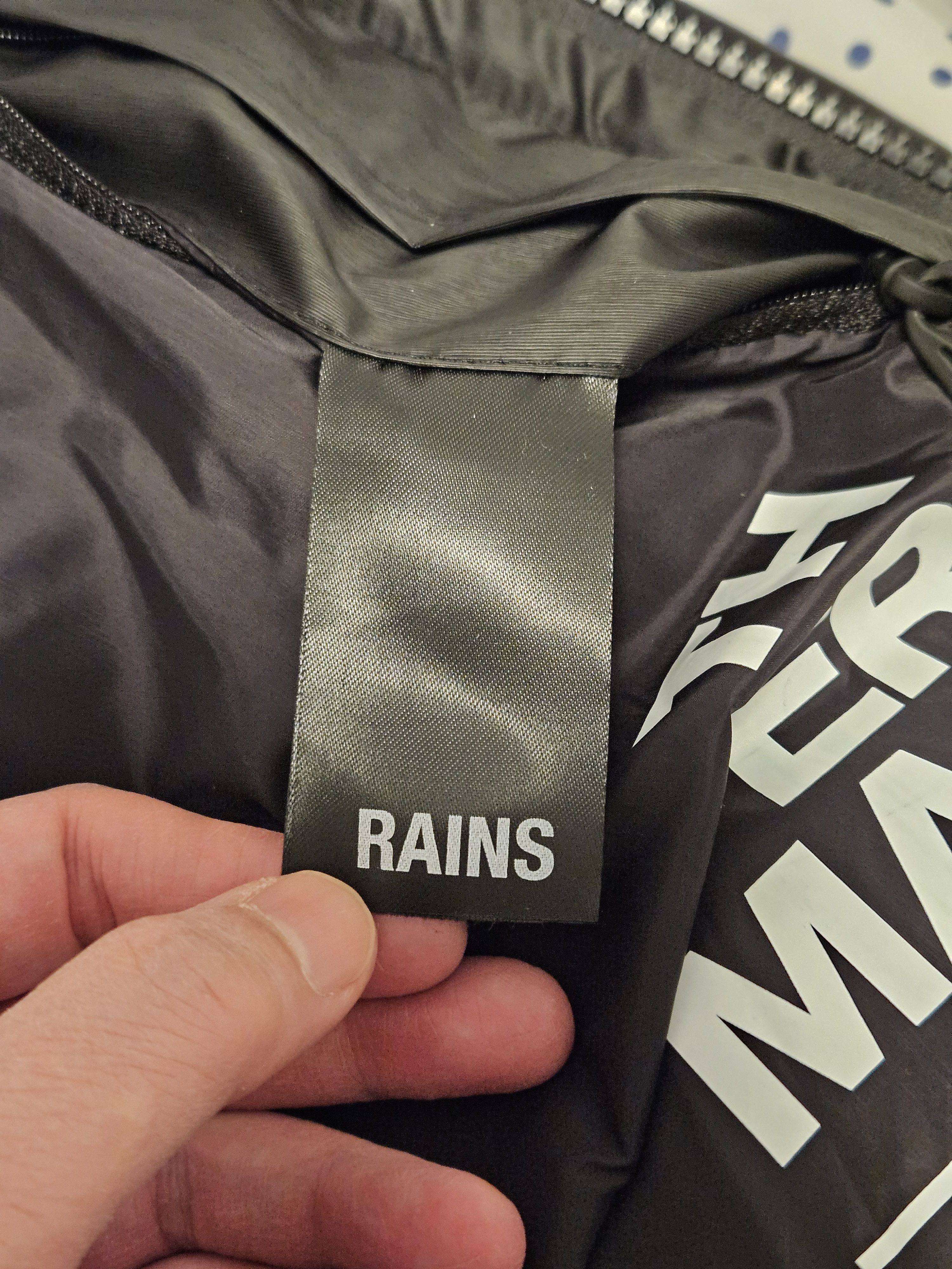 Rains Black Bator Puffer Jacket Size US L / EU 52-54 / 3 - 9 Thumbnail