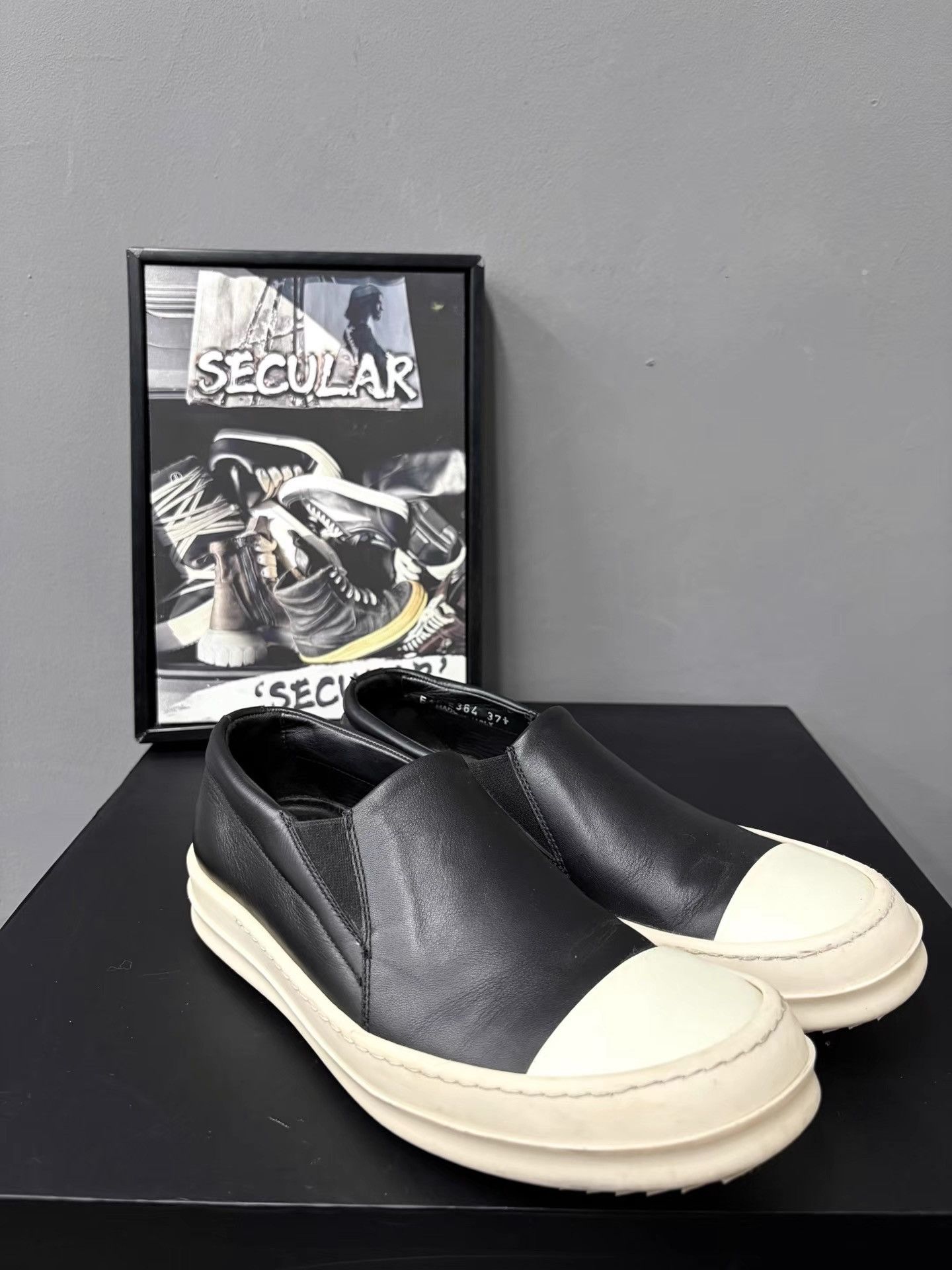 Rick Owens Rick Owens Mainline Leather Big Converse Slip-On K34 Size US 5.5 / EU 38 - 4 Thumbnail