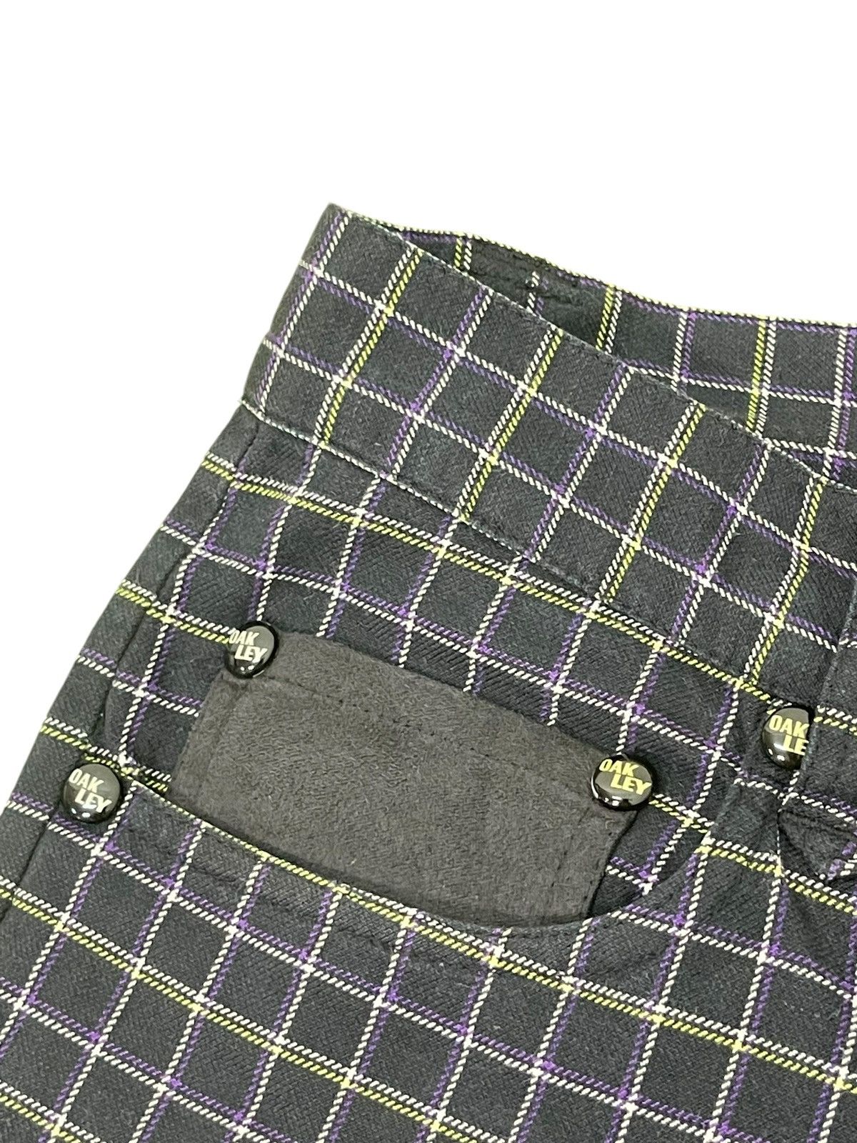 Le Grande Bleu (L.G.B.) Flare Pant Oakley Plaid Stretch Boot Cut 8🟦9 Size US 31 - 10 Thumbnail