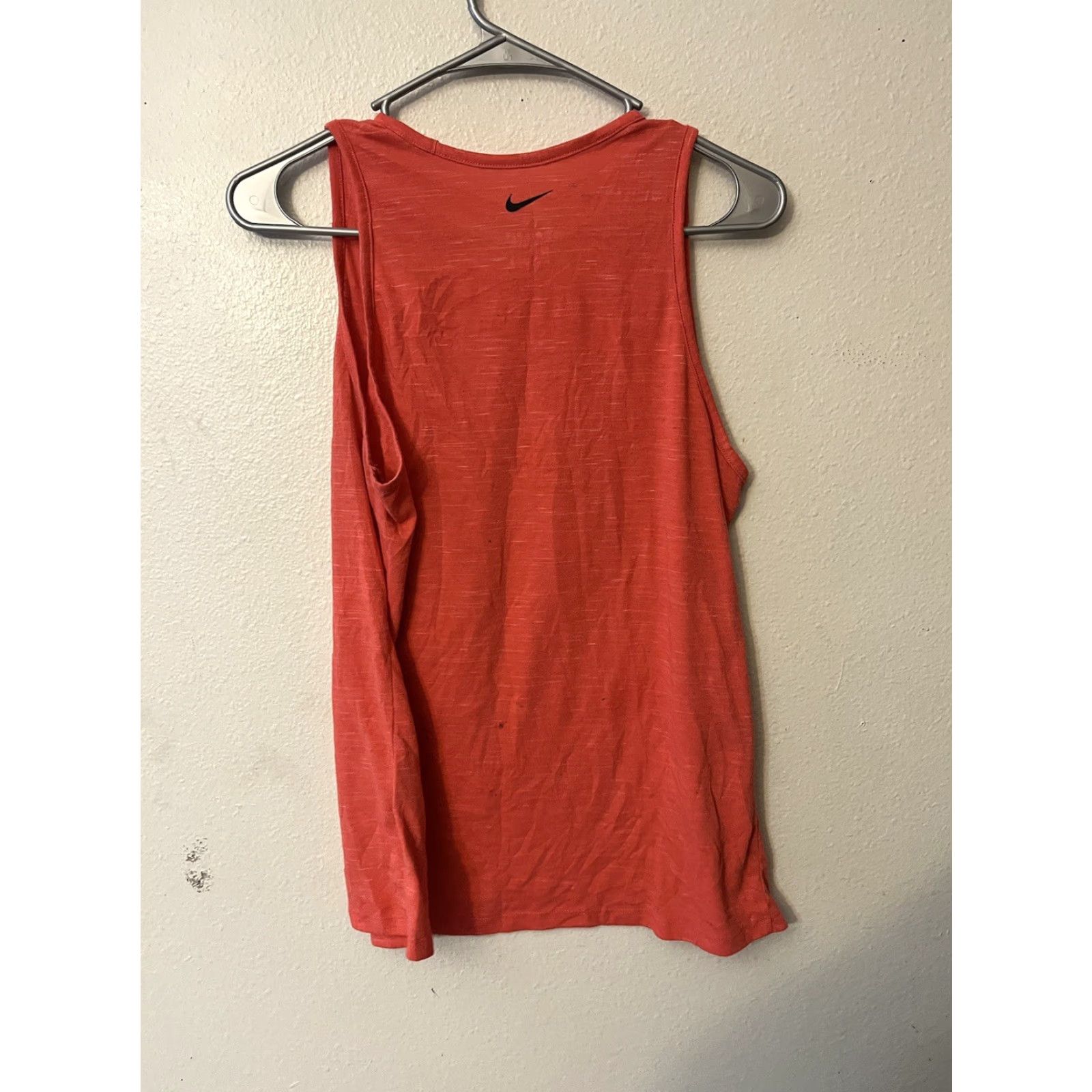 Nike Nike Womens Racerback Tank AO9854 Large Orange Sleeveless Gym Workout Yoga Size ONE SIZE - 3 Thumbnail