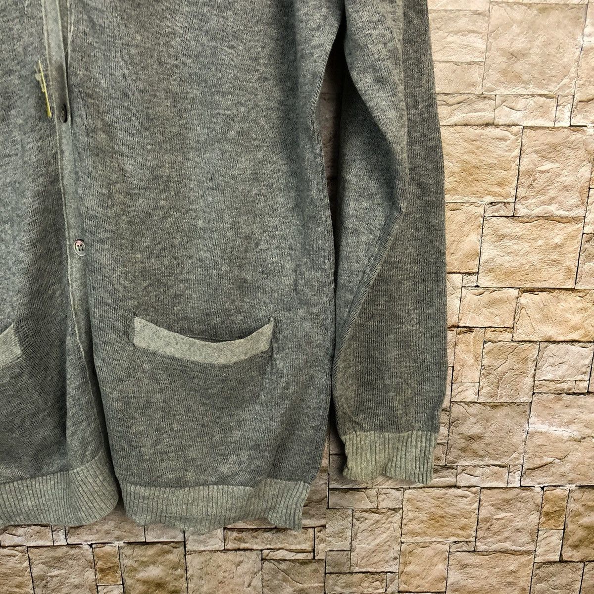 Homespun Knitwear × Japanese Brand Japanese Brand Grey Cardigan Knitwear #A1210 Size US M / EU 48-50 / 2 - 8 Thumbnail