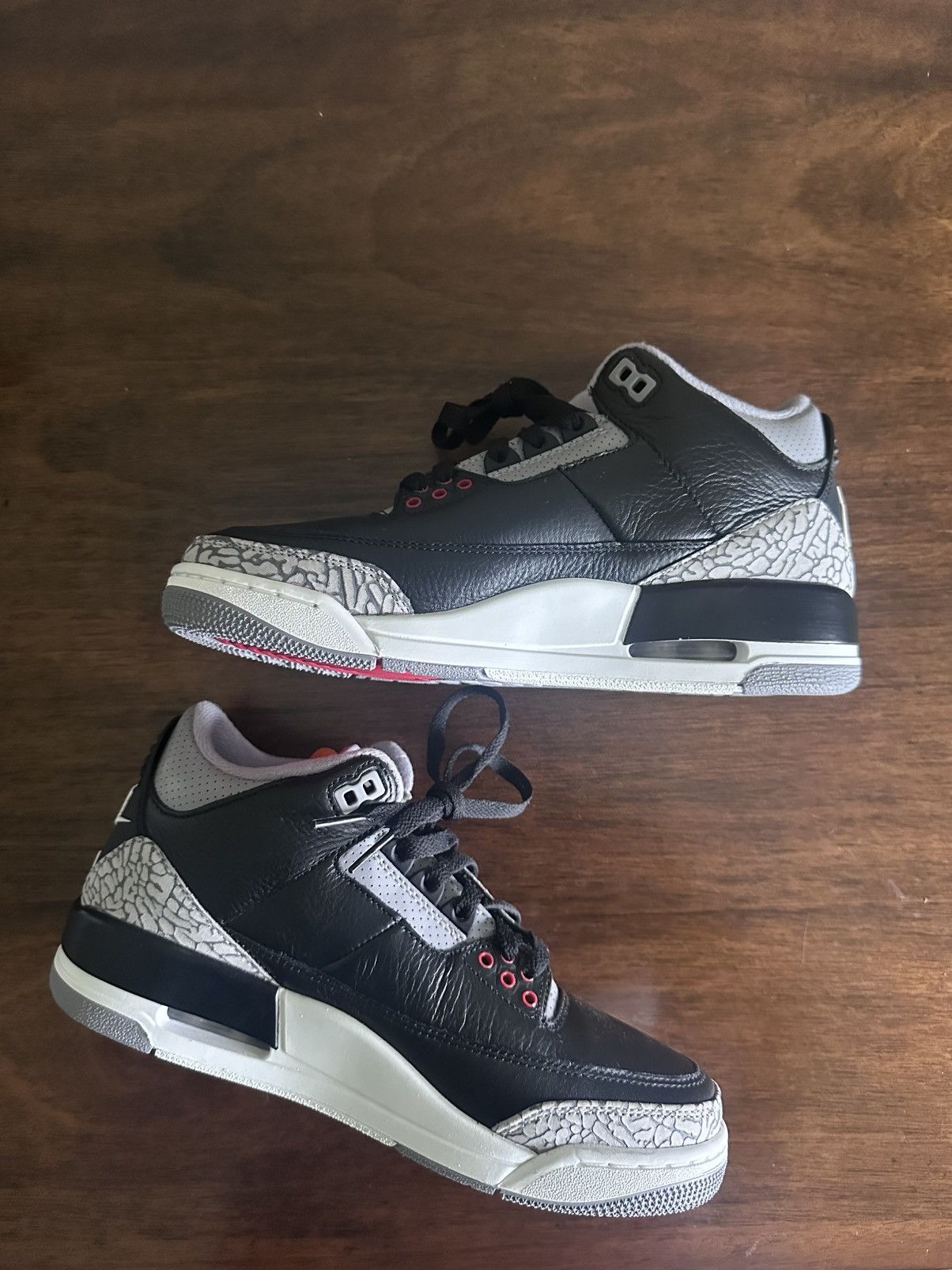 Jordan Brand DS jordan 3 black cement Size US 7 / EU 40 - 2 Thumbnail