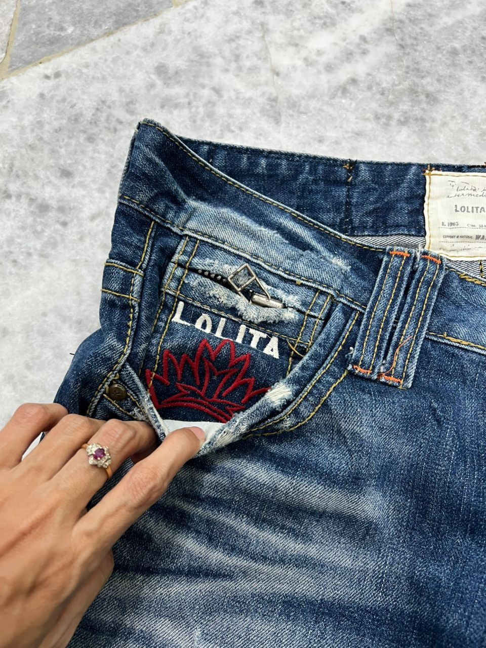 If Six Was Nine × Japanese Brand Rare 🔥 Yoshitomo Nara x Lolita Jeans Size US 35 - 7 Thumbnail