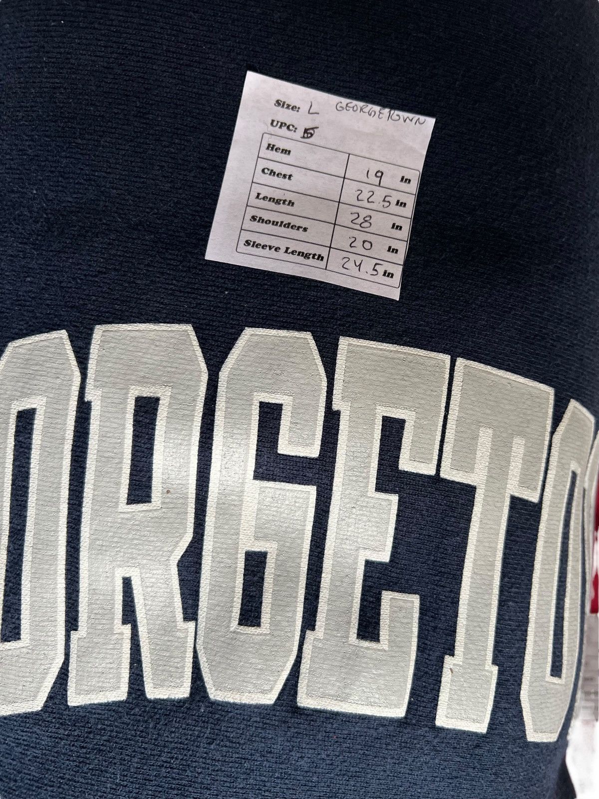 Champion × Vintage Vintage 90s Champion Reverse Weave Georgetown University L Size US L / EU 52-54 / 3 - 5 Thumbnail