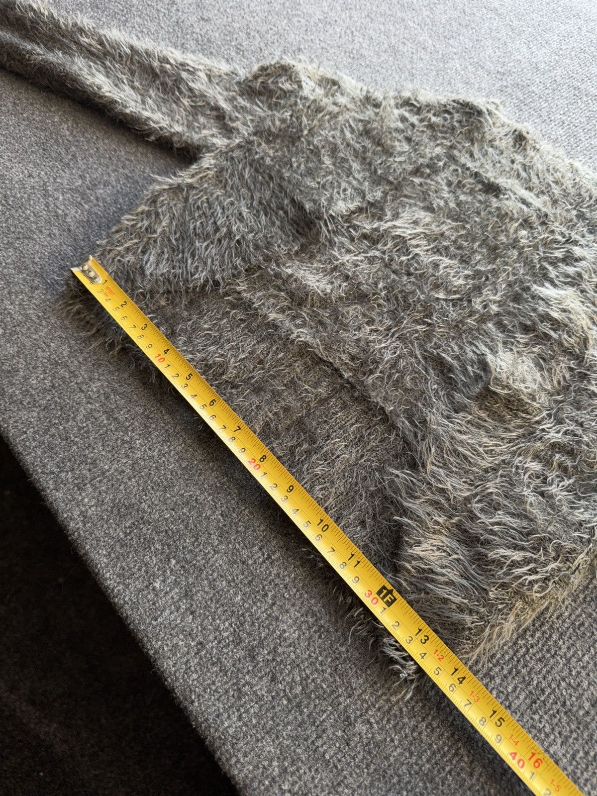 If Six Was Nine Fuzzy Japanese 00s Cropped Mohair Like Knit Bolero Cardigan Size S / US 4 / IT 40 - 8 Thumbnail