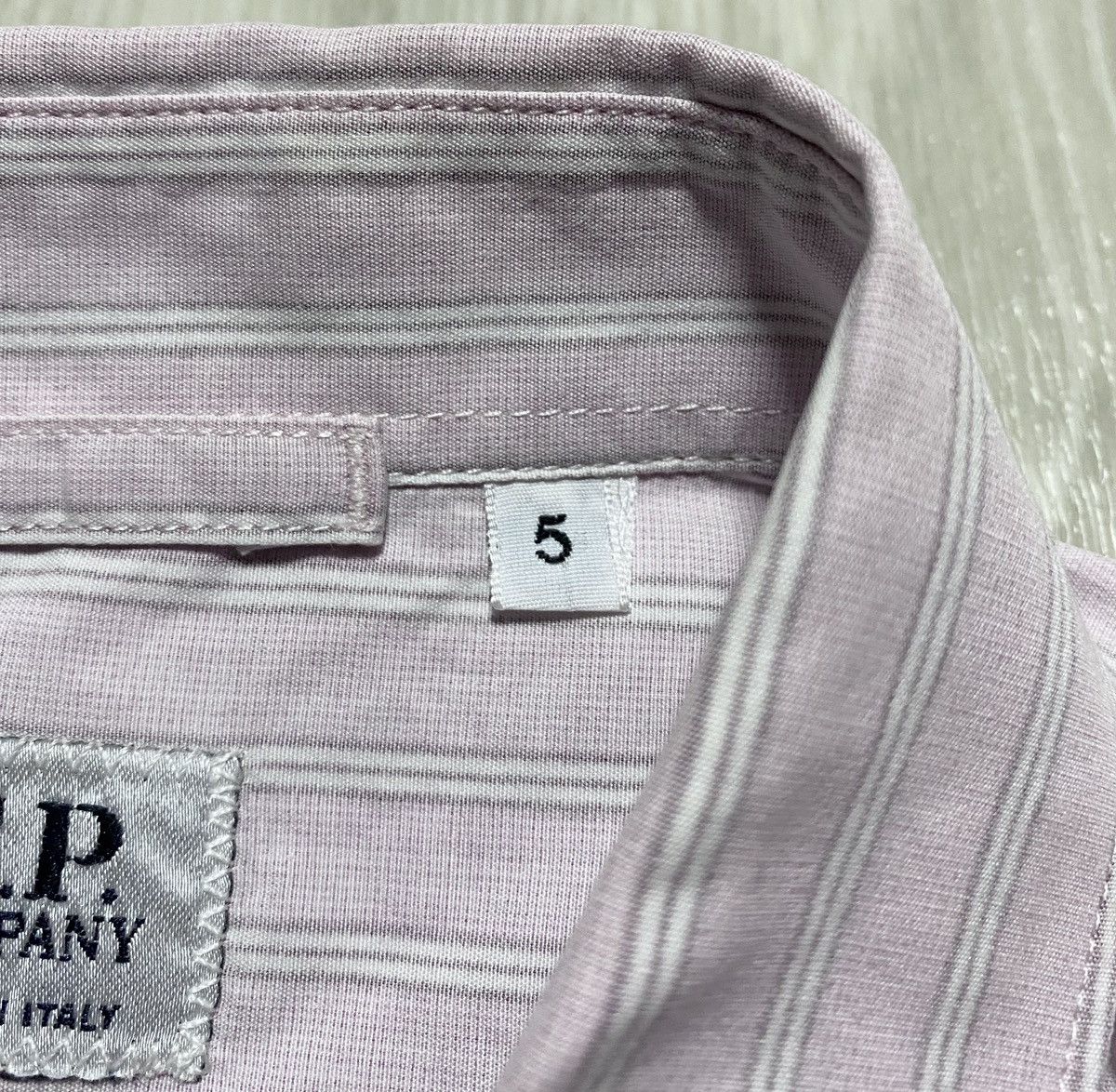 C.P. Company C.P. Company Vintage Pink Striped Long Sleeved Cotton Shirt Size US XL / EU 56 / 4 - 12 Thumbnail