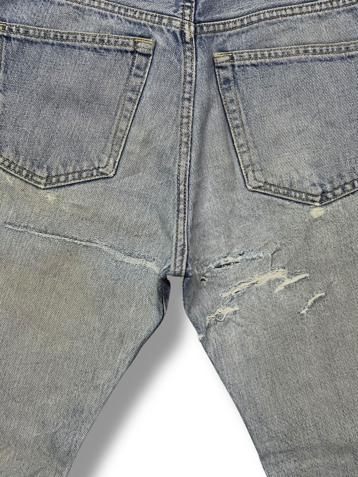 Calvin Klein Vintage Calvin Klein Jeans - Faded Light Wash, Distressed Size US 29 - 8 Thumbnail