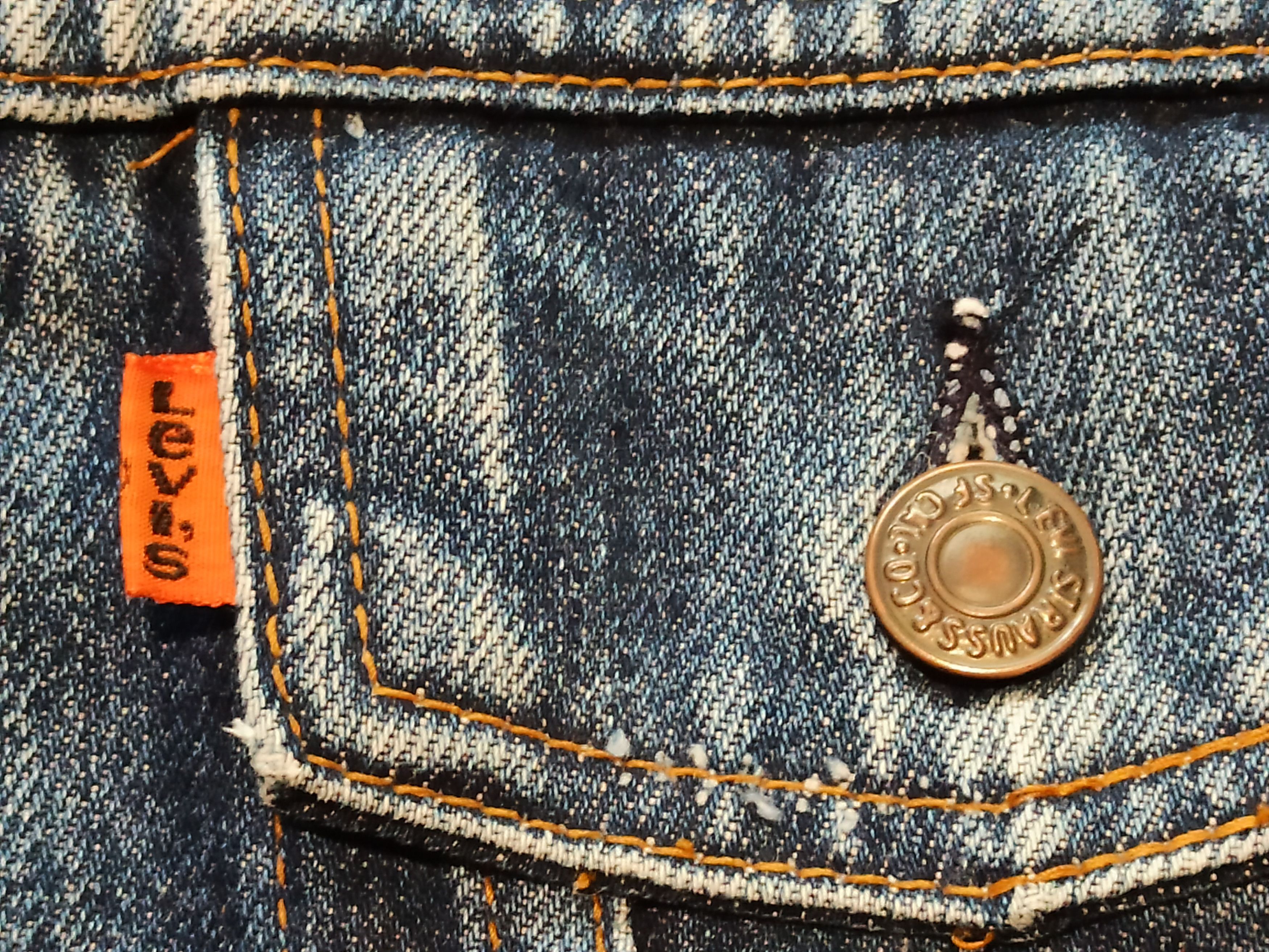 Levi's Rare 1977 Levi's 70577 Orange Tab Denim Jacket Boxy Size US L / EU 52-54 / 3 - 6 Thumbnail