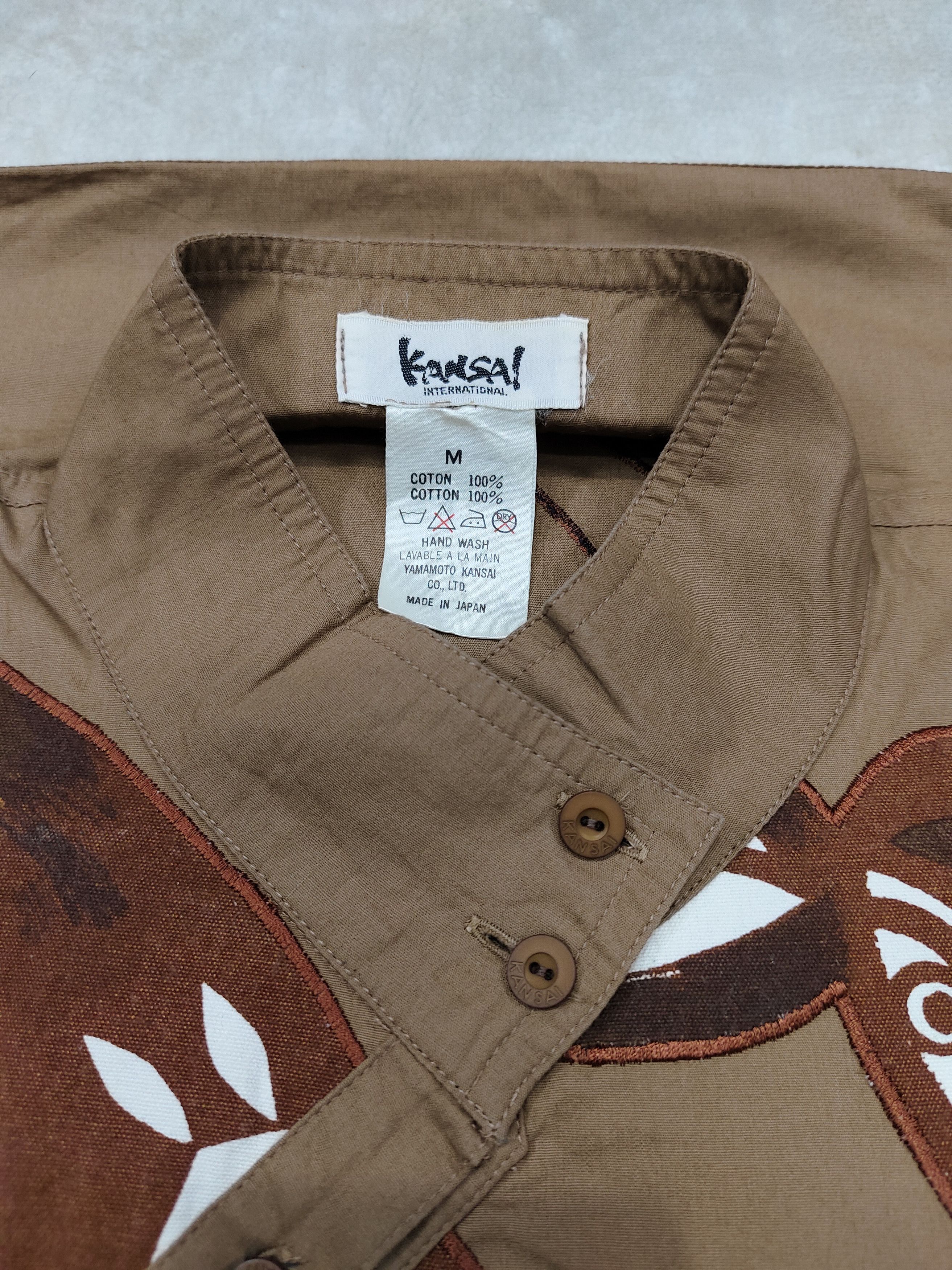 Kansai Yamamoto ARCHIVE📕80s Kansai Ethnic Totemic Mouse Deer Art Shirt Size US M / EU 48-50 / 2 - 10 Thumbnail