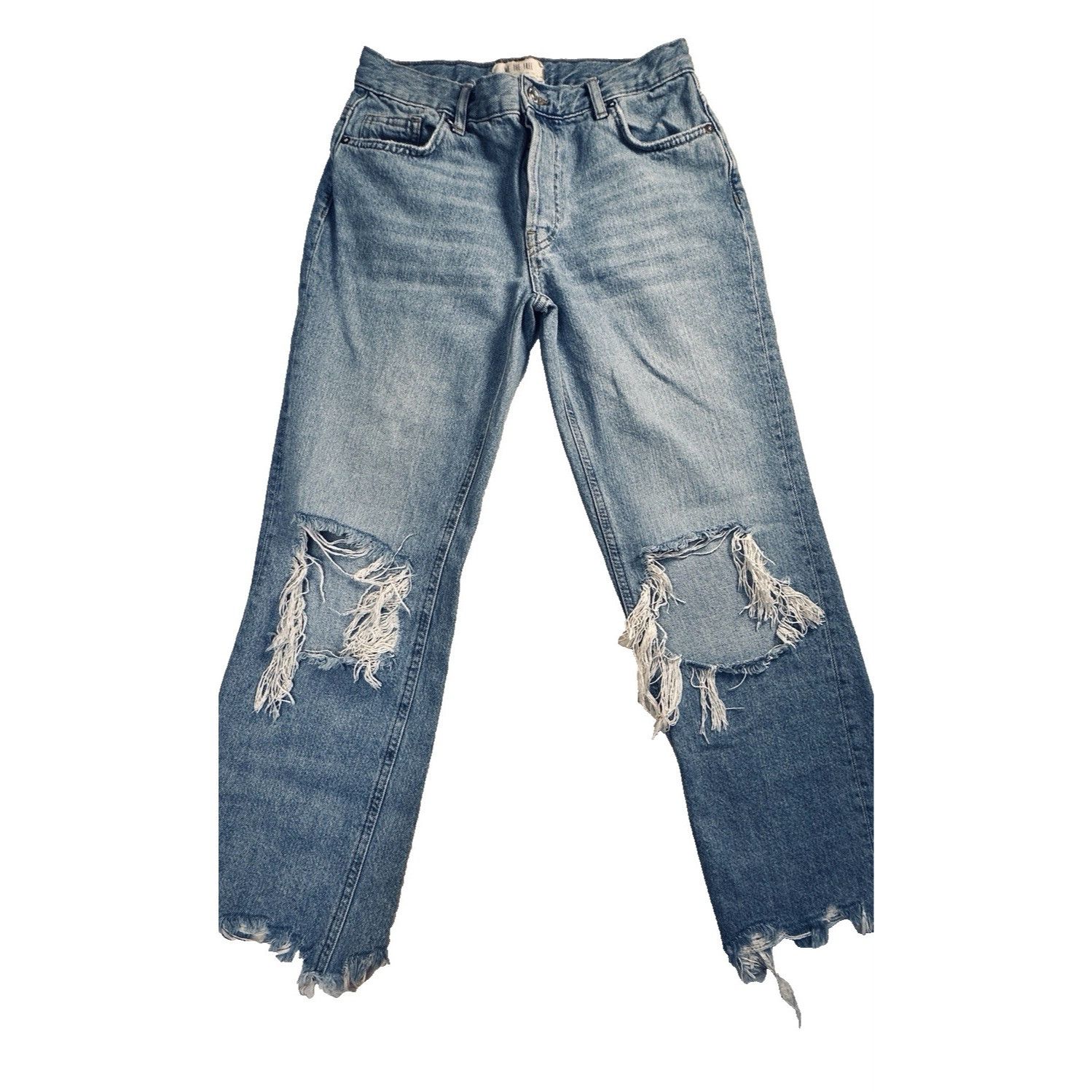 Free People We The Free By. Free People Ripped Jeans Womens 26 Blue Stra Size 26" / US 2 / IT 38 - 3 Thumbnail