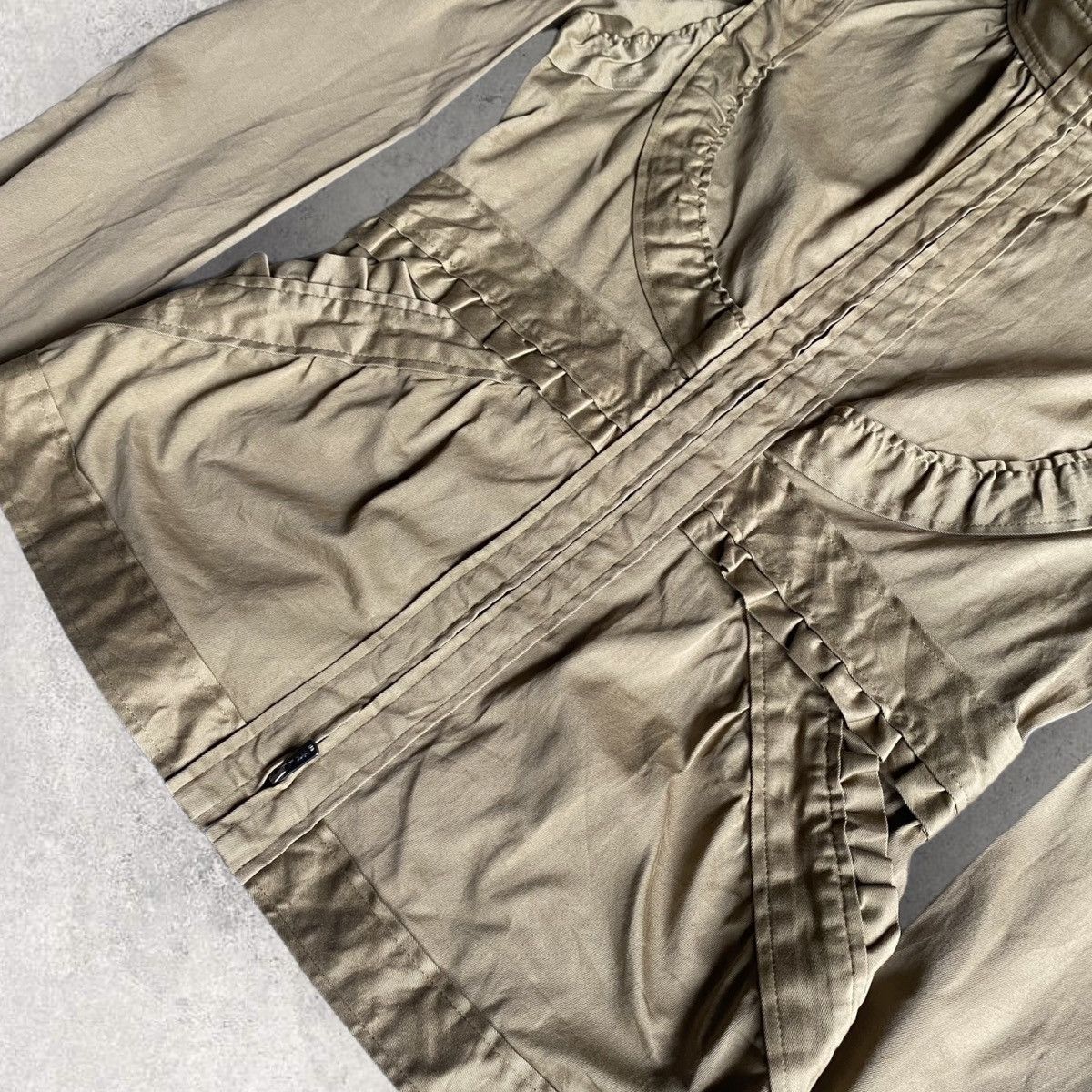 Tom Ford 2004 Ruffle Stretch Cotton Jacket Size S / US 4 / IT 40 - 3 Thumbnail