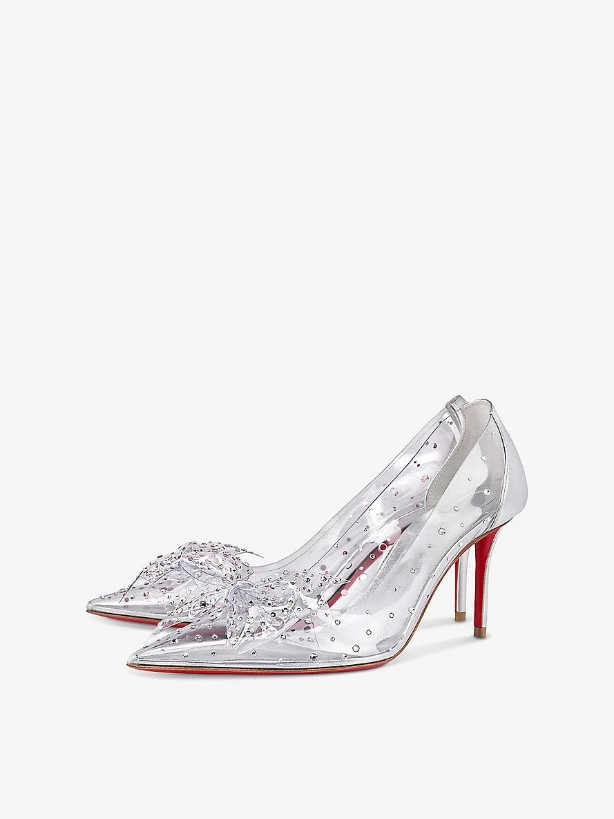 Christian Louboutin o1s1wg110225 Jelly Strass 80MM in Silver Size US 6 / IT 36 - 1 Thumbnail