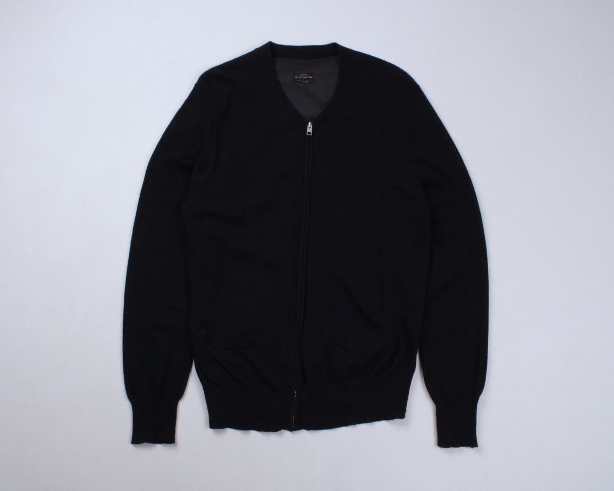 Allsaints × Designer ALLSAINTS Juku Bomber Wool Nylon Full Zip Cardigan Sweater Size US XL / EU 56 / 4 - 6 Thumbnail