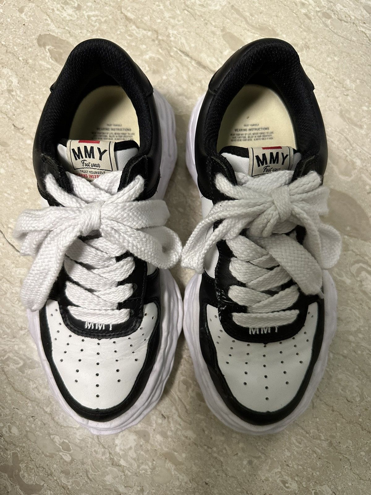 Miharayasuhiro MIHARA YASUHIRO WAYNE LOW Brushed Pat Sneakers 43 | Grailed