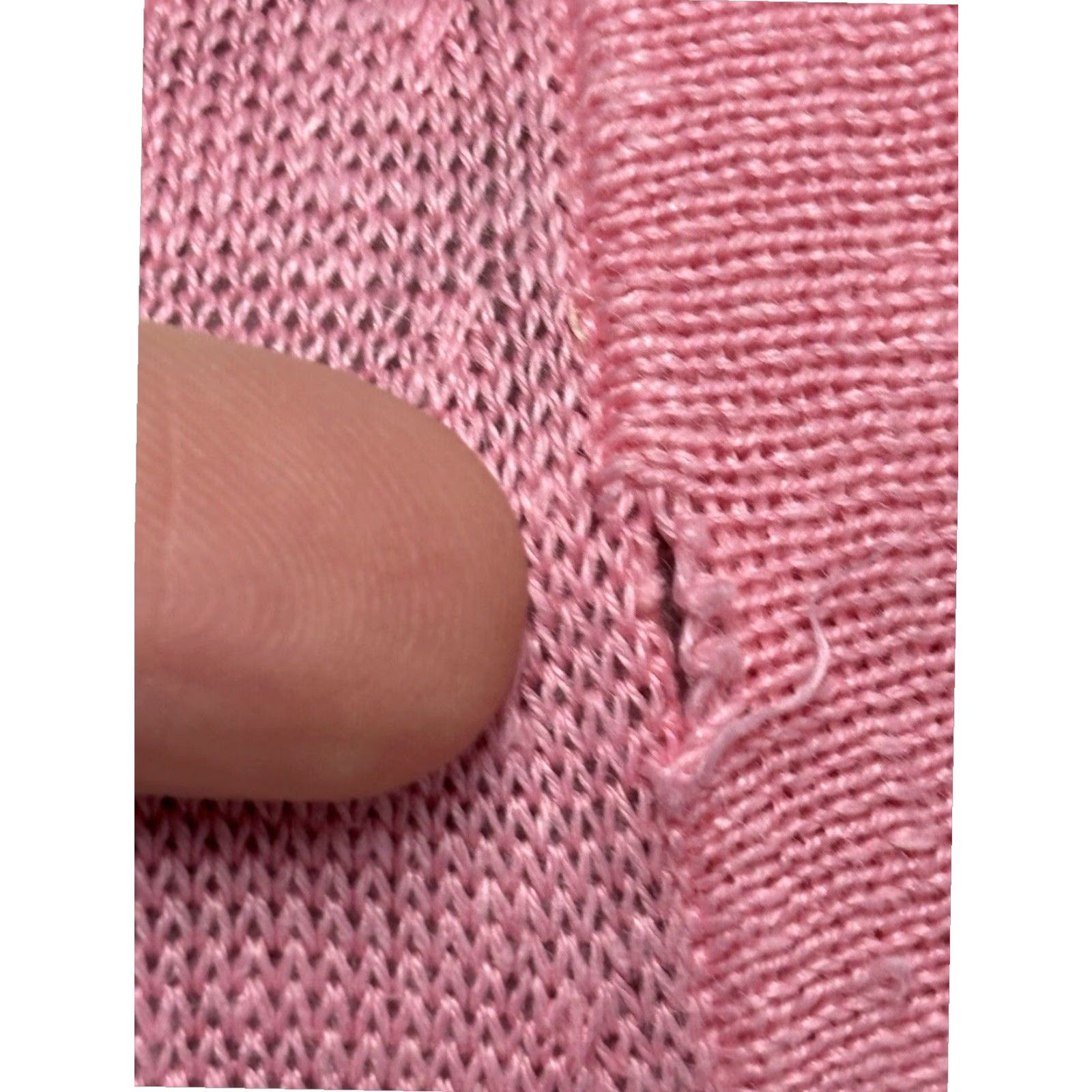 Talbots Talbots 100% Linen Cardigan Sweater Medium Pink V-Neck Womens Casual Classic Preppy Size M / US 6-8 / IT 42-44 - 8 Thumbnail