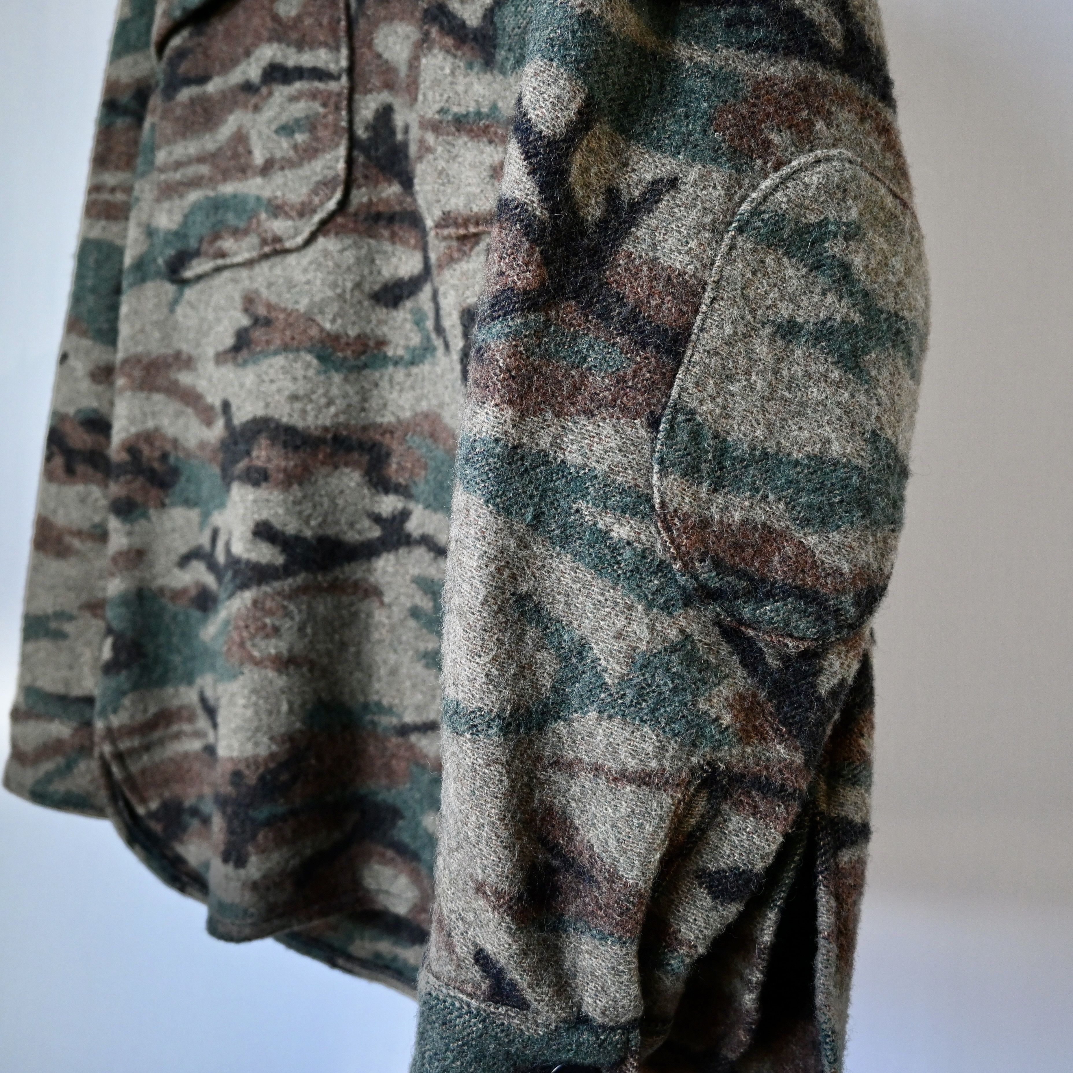 Vintage VTG King of the Mountain woodland camo wool pullover shirt Size US M / EU 48-50 / 2 - 10 Thumbnail