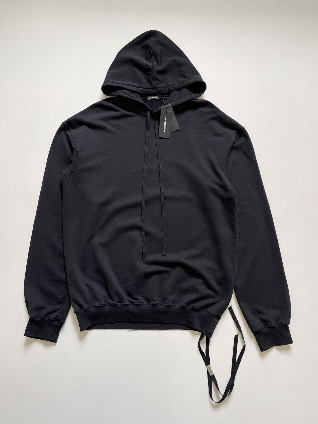 Ann Demeulemeester ‘Feather Print’ Oversized Black Hoodie Size US S / EU 44-46 / 1 - 2 Thumbnail