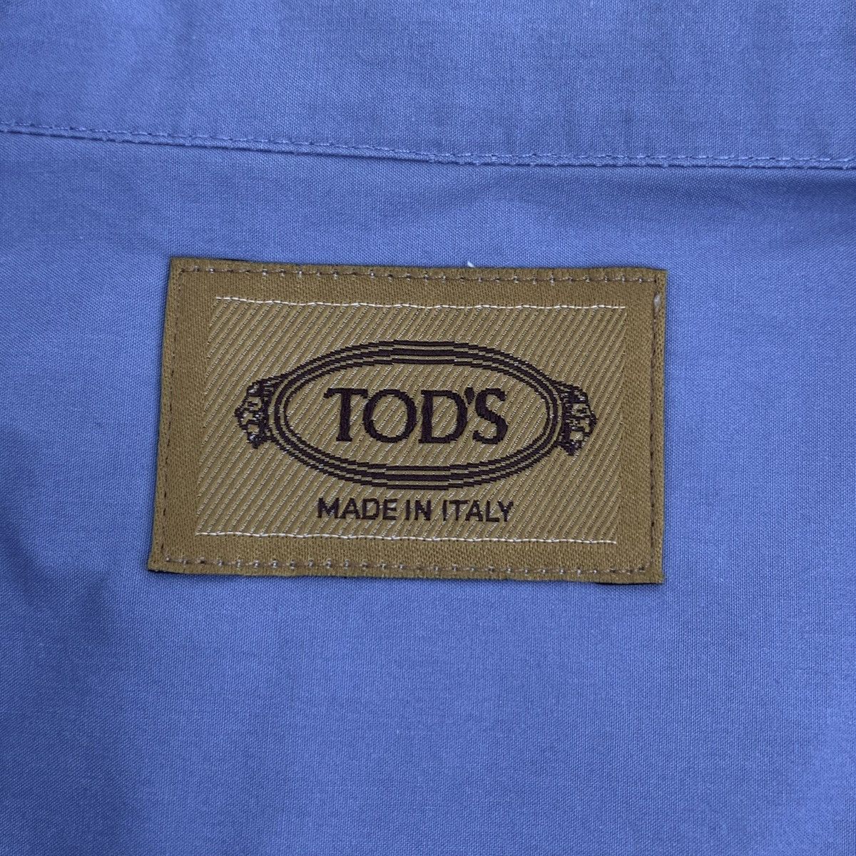 Tod's Tod's Pocket Pattern Embroidered Long Sleeve Shirt K26WX Size US L / EU 52-54 / 3 - 5 Thumbnail