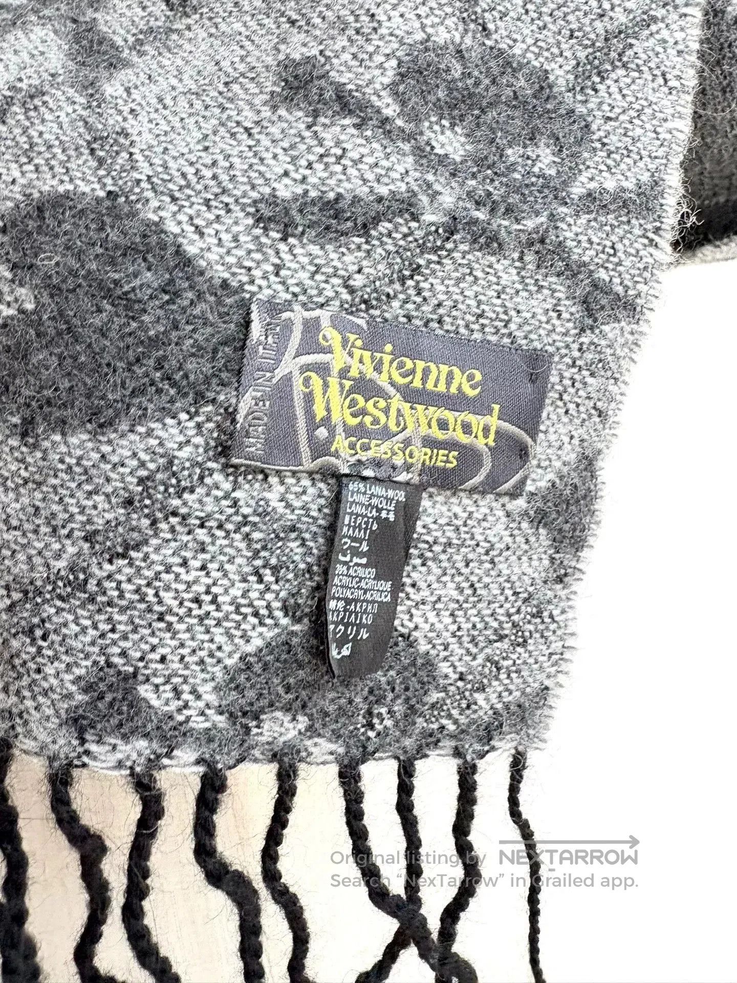 Vivienne Westwood vivienne westwood gray black skull heart scarf. Size ONE SIZE - 6 Thumbnail