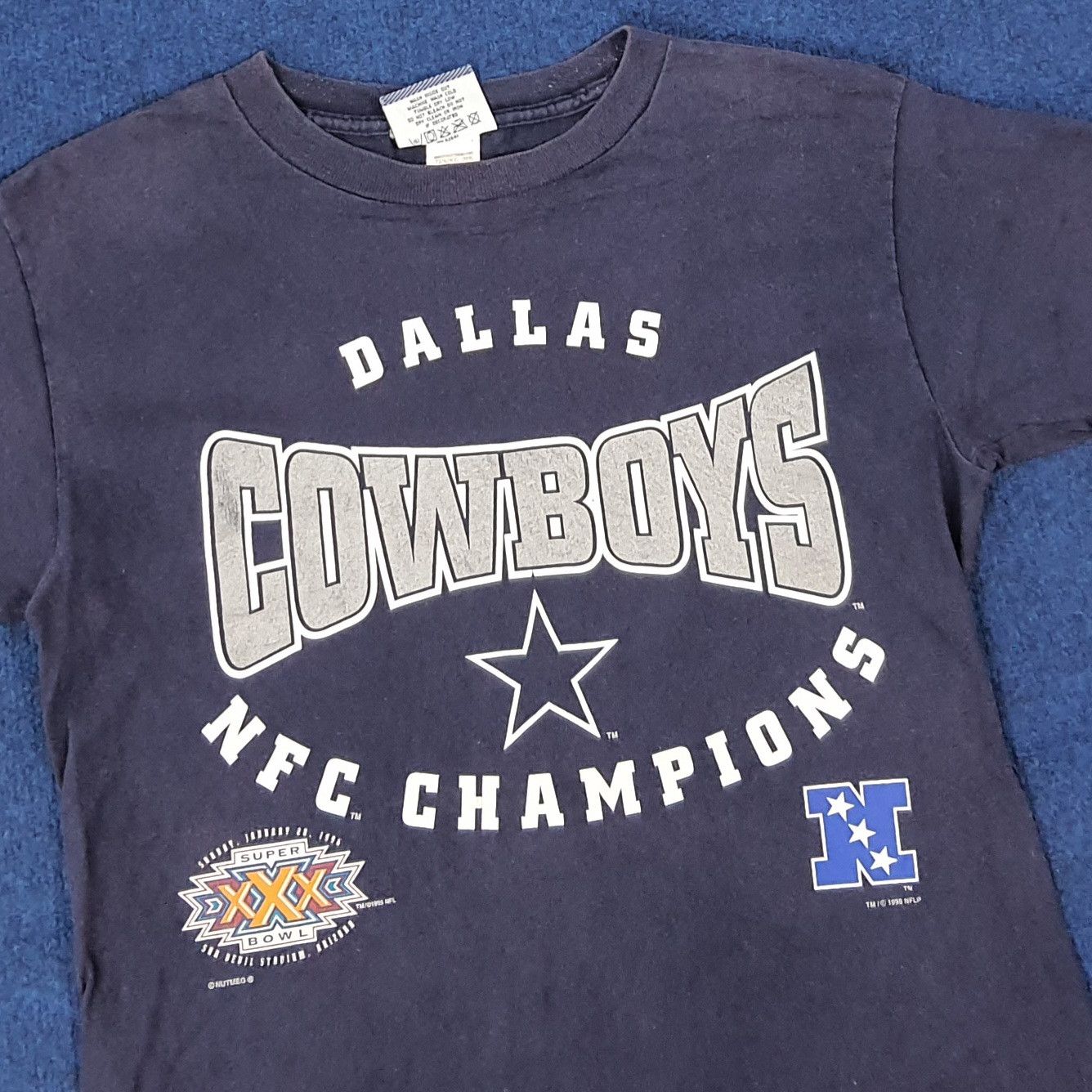 Lee Vintage 90s Lee Dallas Cowboys Single Stitch T-Shirt C276N57 Size US S / EU 44-46 / 1 - 2 Thumbnail