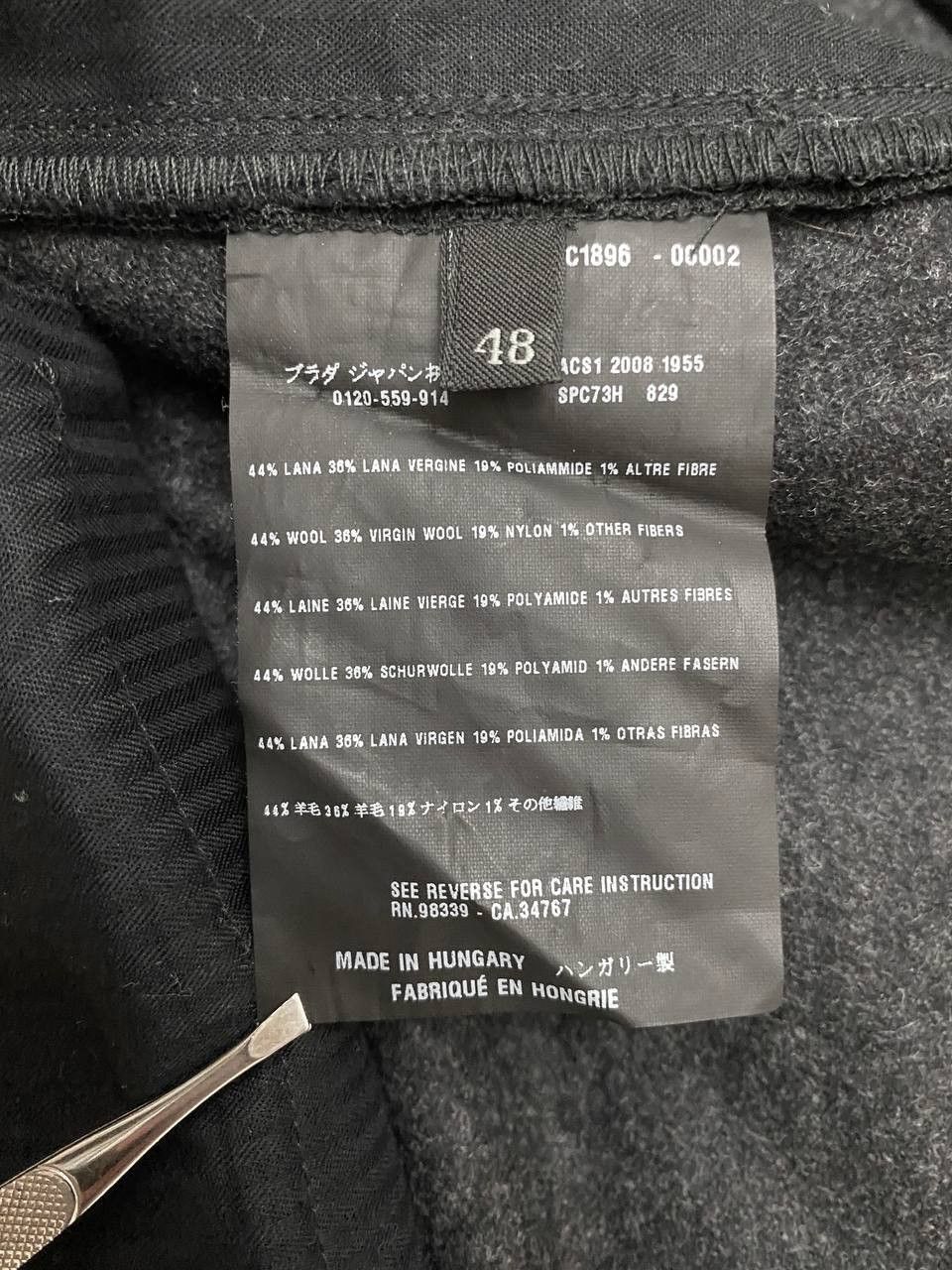 Prada PRADA Tab Logo Charm Wool Dress Classic Suit Trousers Pants Size US 32 / EU 48 - 11 Thumbnail