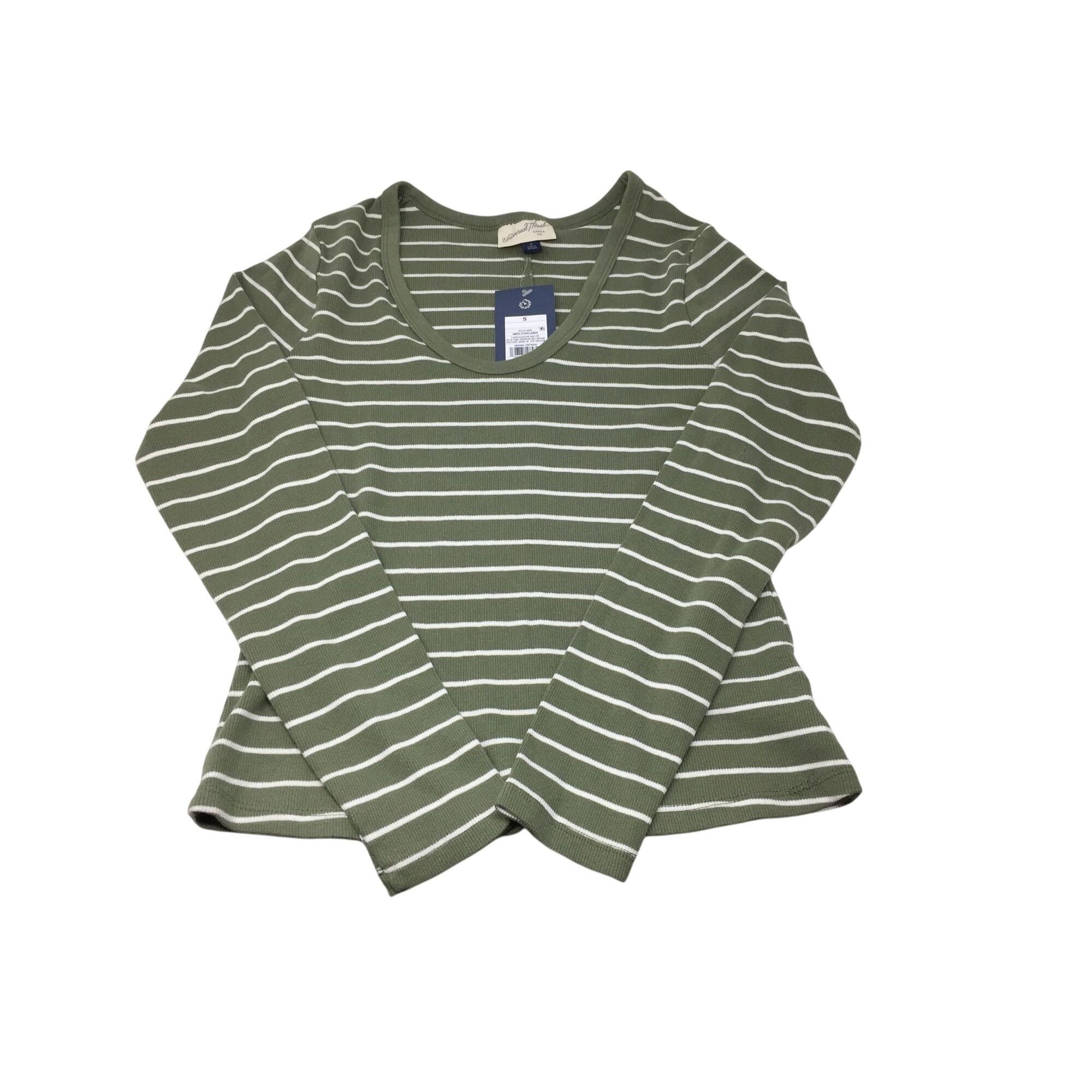 Other Women's Universal Thread Green and White Striped Long Sleeve Size S / US 4 / IT 40 - 1 Thumbnail