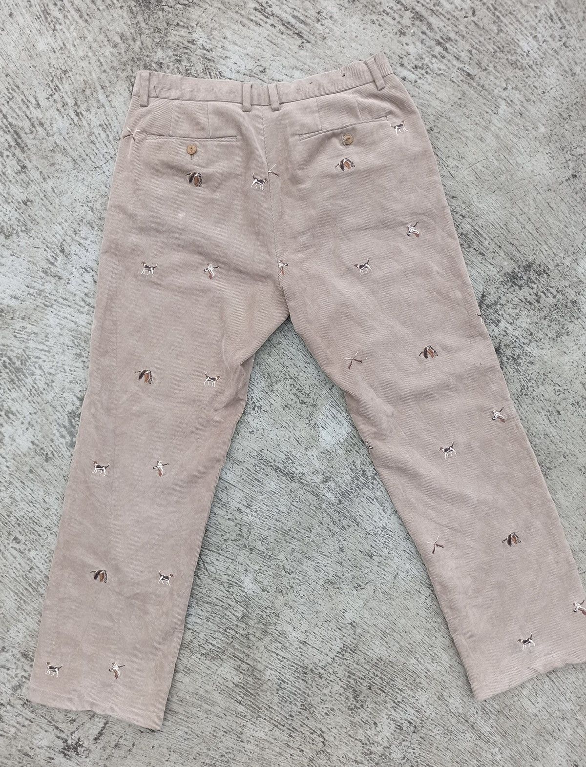 Japanese Brand Olzen corduroy with animal tile Size 24" / US 00 / IT 34 - 14 Thumbnail