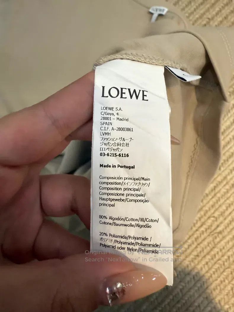 Loewe Loewe Beige Short-Sleeve T-Shirt, 80% Cotton + 20% Nylon Size S / US 4 / IT 40 - 5 Thumbnail