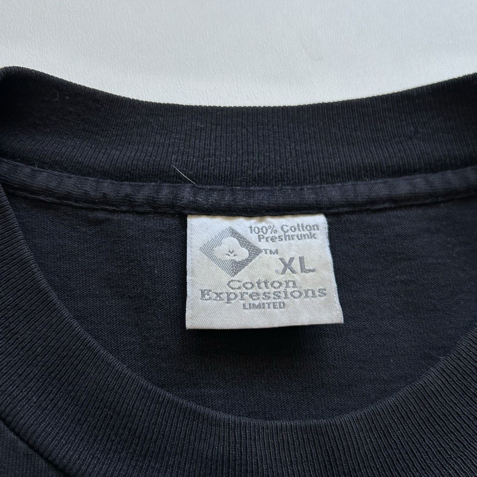 Vintage Vintage 90s Albert Einstein Galaxy T-Shirt XL Faded Black Size US XL / EU 56 / 4 - 5 Thumbnail