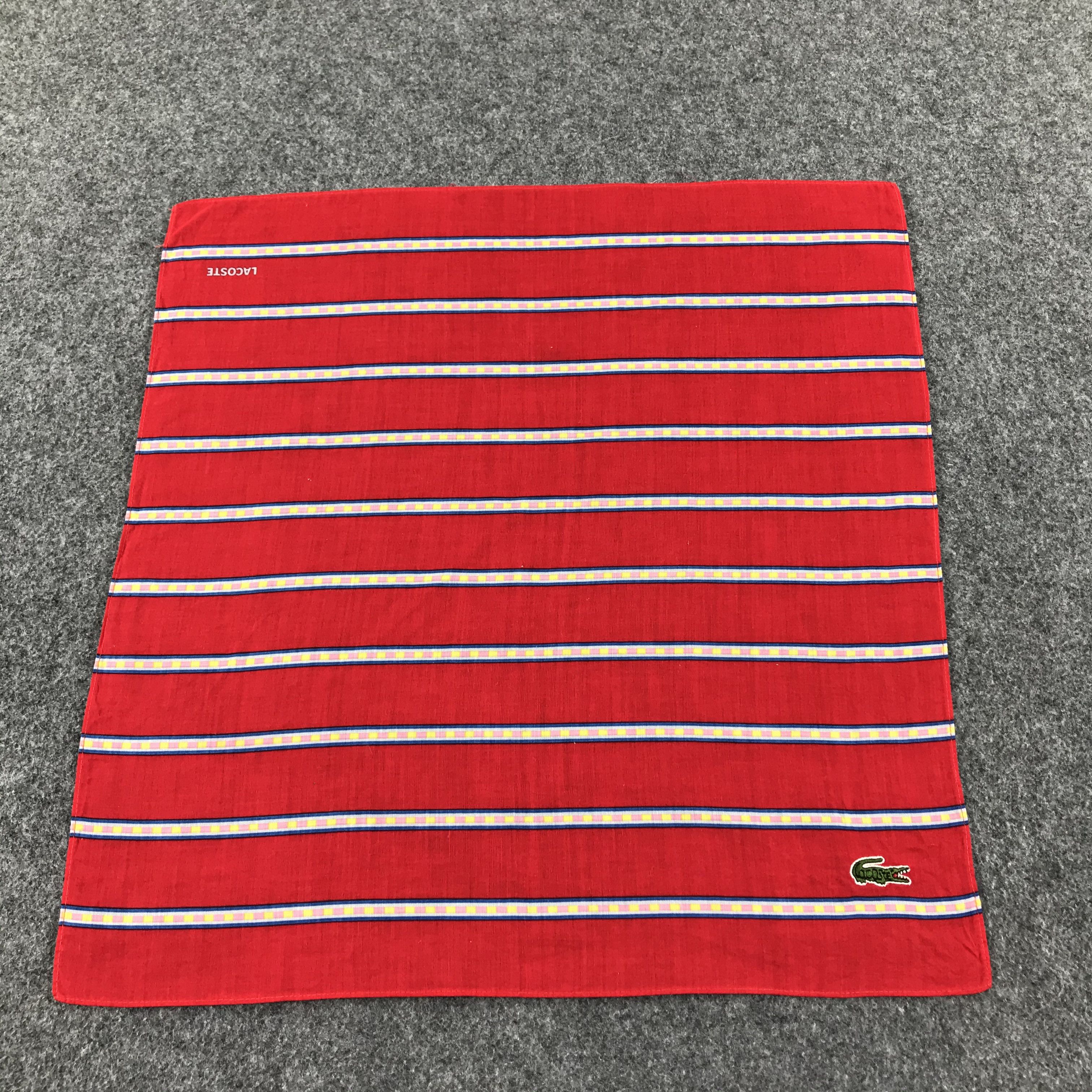Lacoste × Vintage Lacoste Handkerchief Bandana Neckerchief SCT098 Size ONE SIZE - 3 Thumbnail