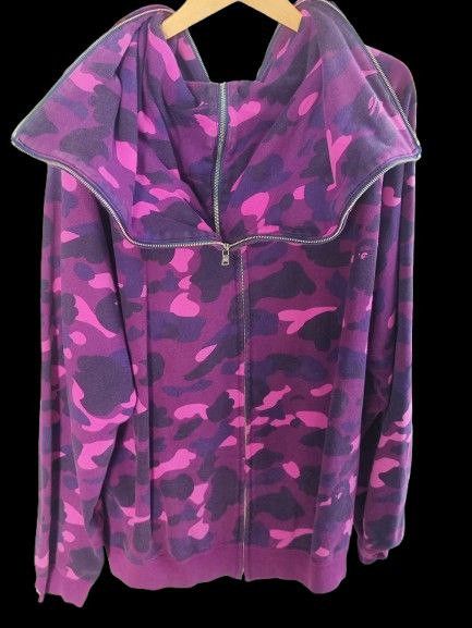 Bape OG Bape Split Camo Full ZIp Hoodie Size US XL / EU 56 / 4 - 2 Thumbnail