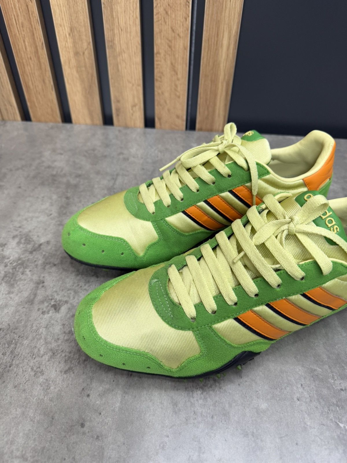 Adidas Adidas Originals Retro Trainers Green Orange Sneakers 2000s Size US 10 / EU 43 - 2 Thumbnail