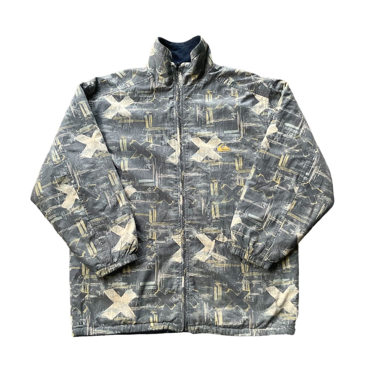 Image of Archival Clothing x Quiksilver Quicksilver Snowboarding Jacket in Grey, Men's (Size 2XL)