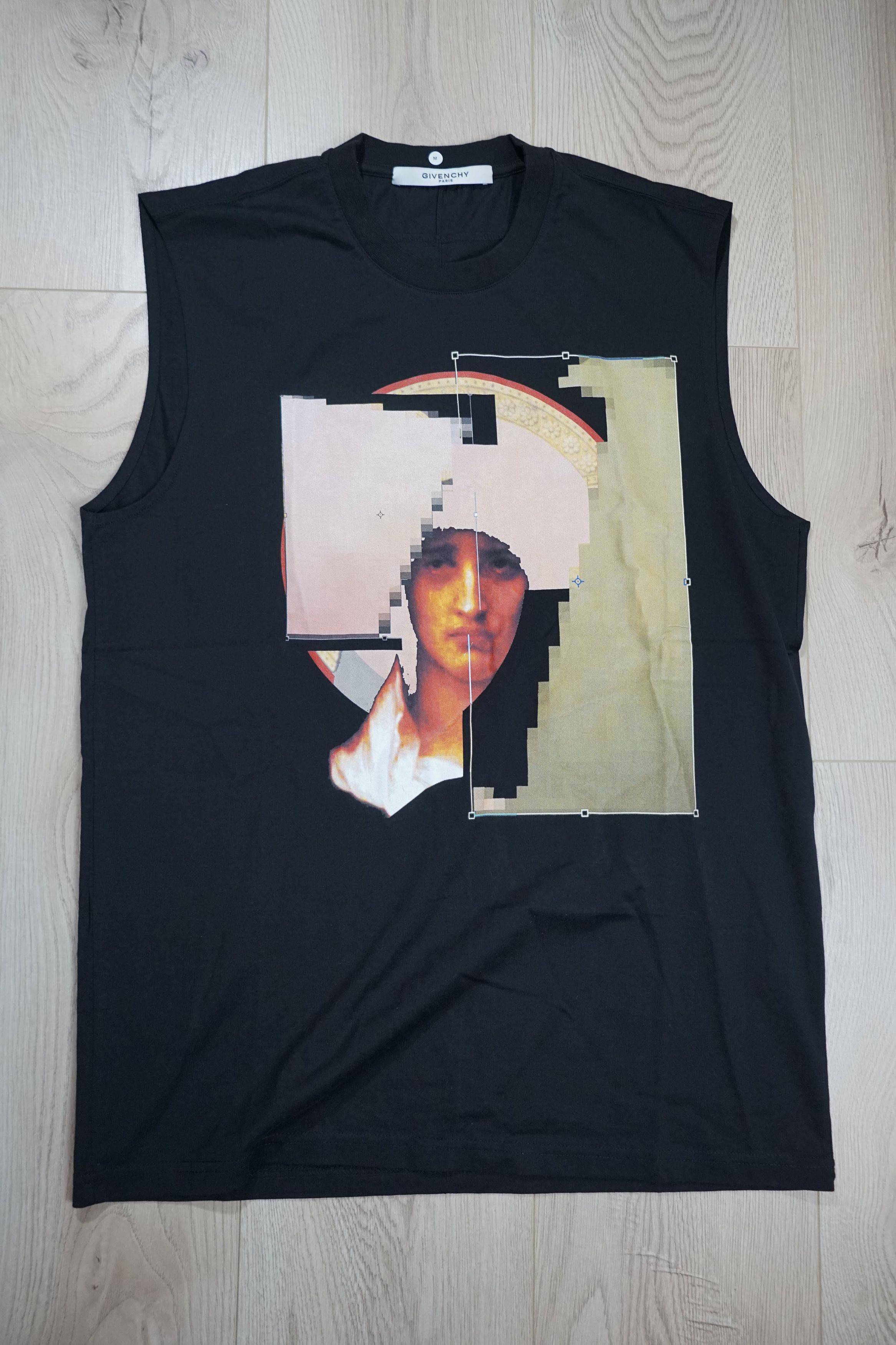FW16 TISCI GIVENCHY MADONNA PIXEL GLITCH ABSTRACT