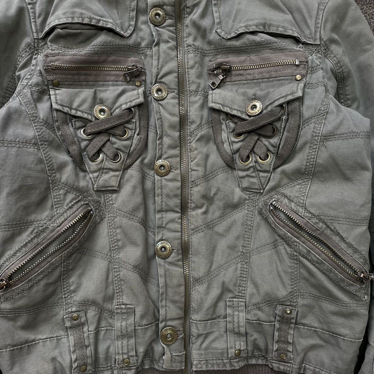 20471120 Vintage Y2K COTTON Jacket JAPAN Punk Opium BALENCIAGA Style Size M / US 6-8 / IT 42-44 - 3 Thumbnail