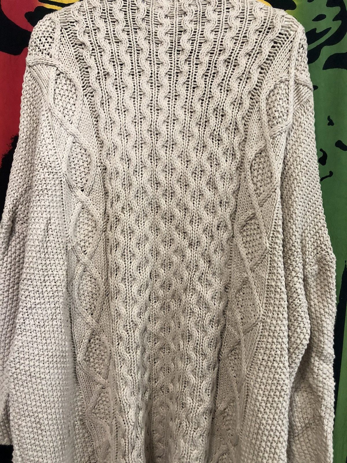 If Six Was Nine × Japanese Brand GOA Union for Worker cable knit sweater long cardigan Size US L / EU 52-54 / 3 - 6 Thumbnail