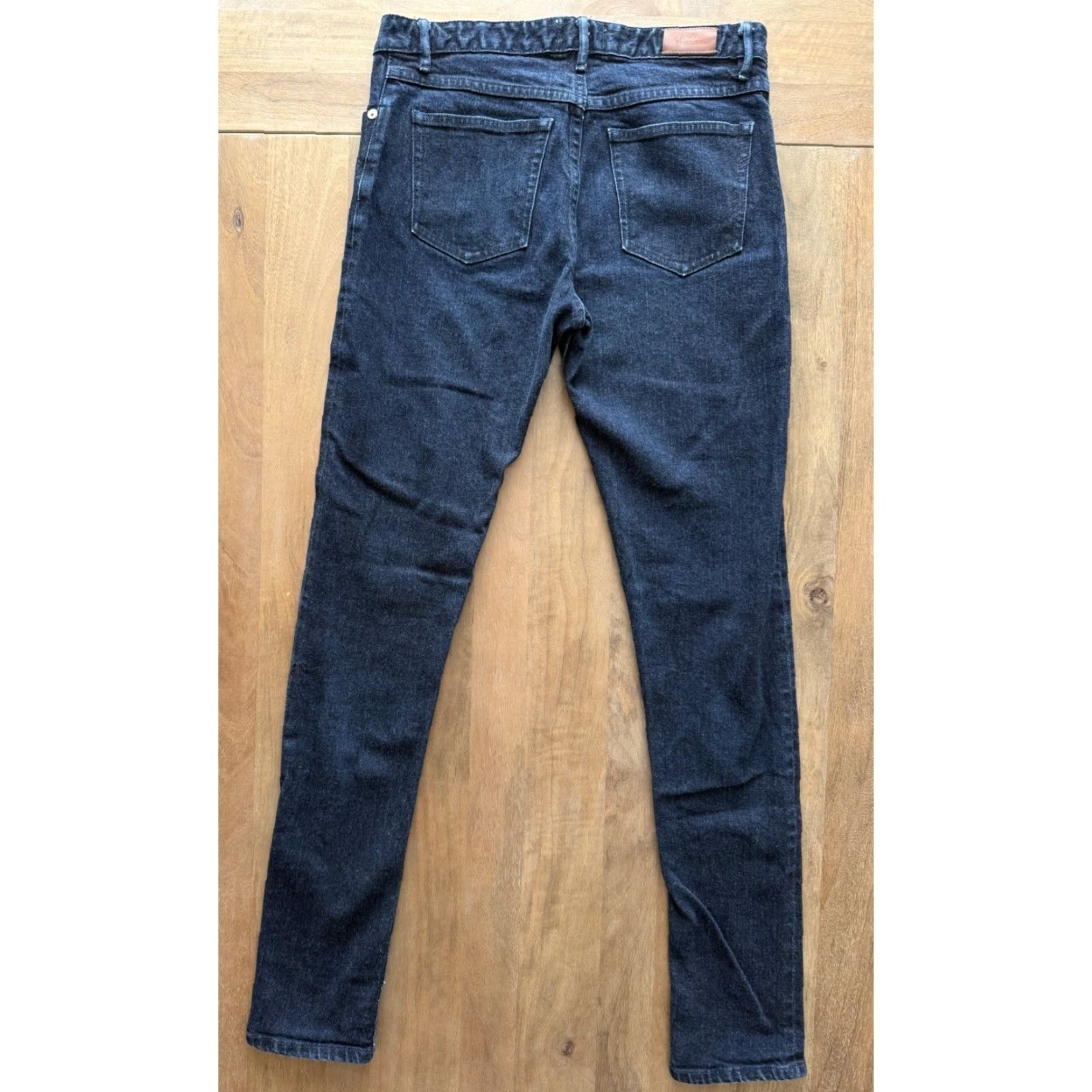 Billy Reid Billy Reid Jeans Womens 28 Skinny Denim 5-Pocket Button Zip Dark Wash 31x31 City Logo USA Slim Mid Rise 31 in Inseam Jeans Girls/Mens? Size 28" / US 6 / IT 42 - 2 Thumbnail