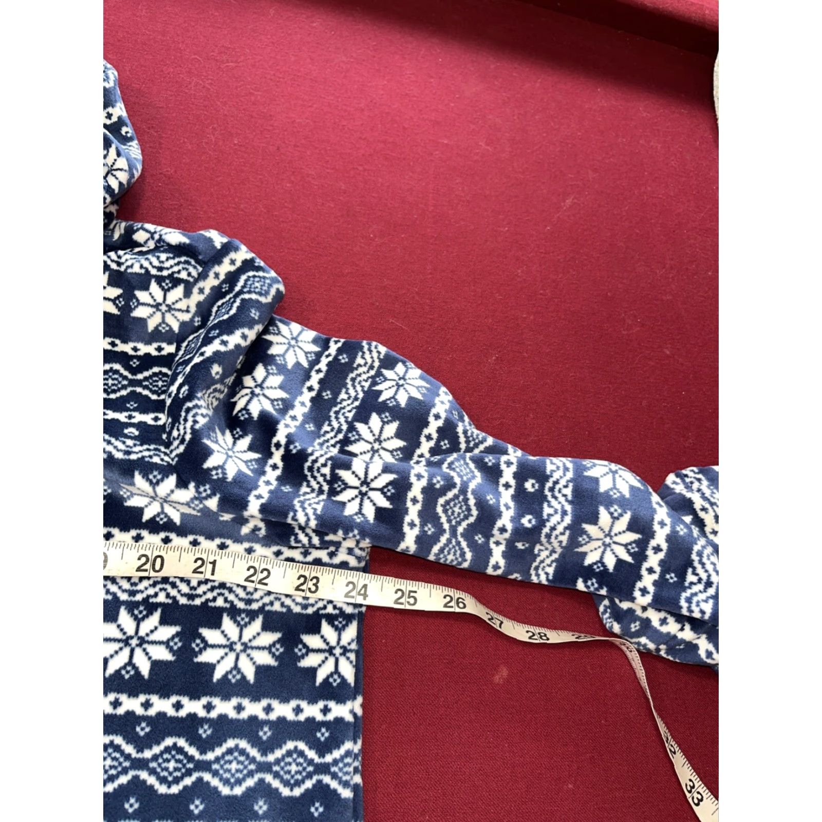 Lands' End Lands’ End Hoodie Women’s XL BLUE white SNOWFLAKE WINTER Fair Isle Big POCKET Size XL / US 12-14 / IT 48-50 - 6 Thumbnail