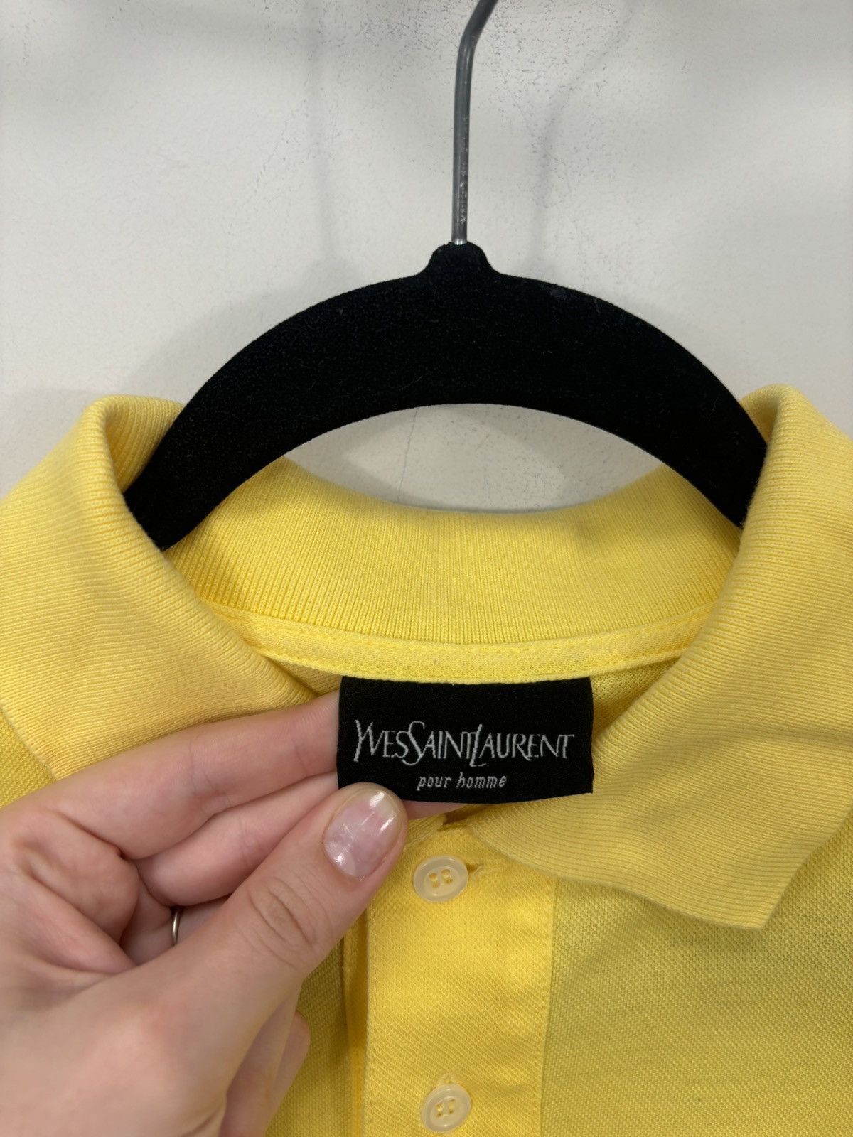 Yves Saint Laurent Vintage Yves Saint Laurent YSL Men’s Yellow Polo Shirt Size US L / EU 52-54 / 3 - 10 Thumbnail