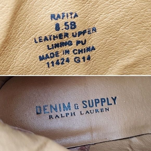 Designer × Ralph Lauren Ralph Lauren Denim & Supply Rafita Brown Oiled Leather Weste Size US 8.5 / IT 38.5 - 8 Thumbnail