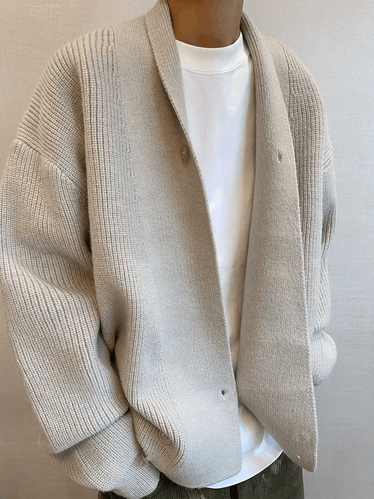 Japanese Brand Cleanfit retro fashion shawl wrap knit cardigan knitwear Size US XL / EU 56 / 4 - 3 Thumbnail