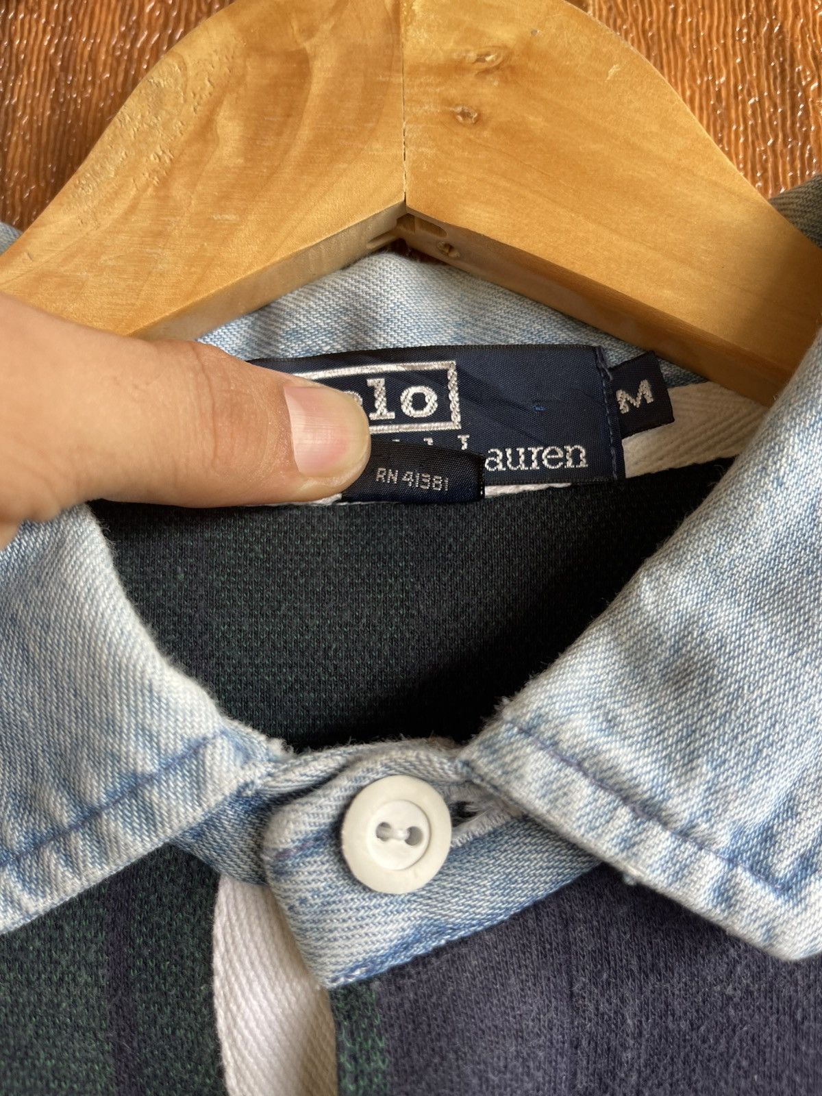 Polo Ralph Lauren Vintage’90s🔥POLO RALPH LAUREN🔥Polo Rugby Faded Longsleeve Size US L / EU 52-54 / 3 - 8 Thumbnail