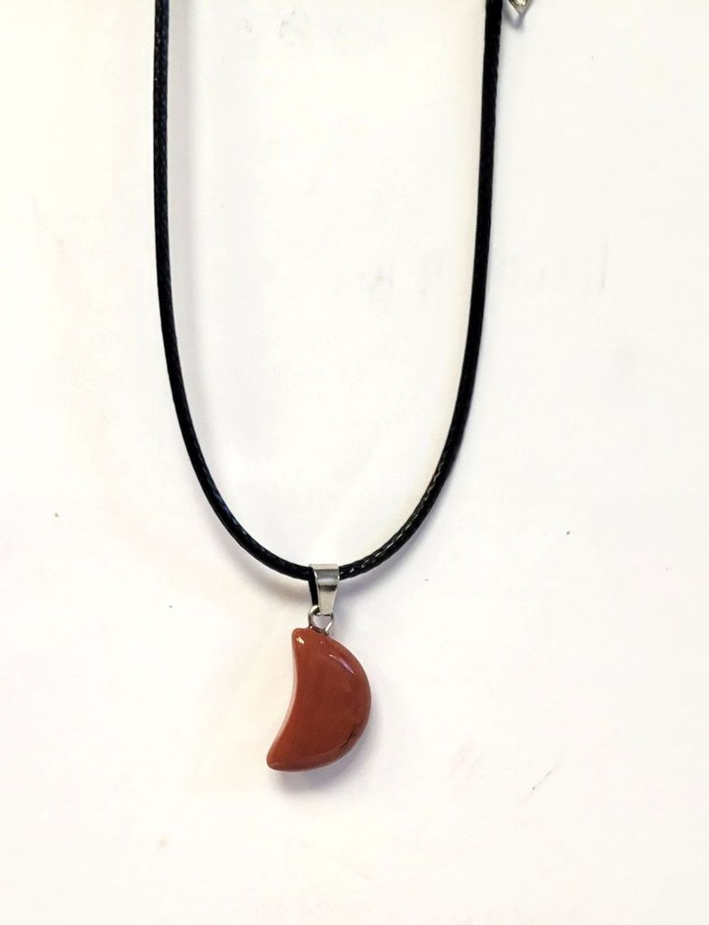 Handmade Natural Gemstone Crystal Moon Pendant Necklace Size ONE SIZE - 4 Thumbnail