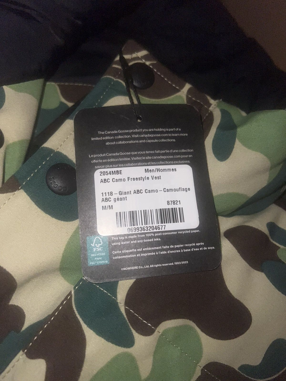 Bape × Canada Goose Bape X Canada Goode Vest ABC Green Size US M / EU 48-50 / 2 - 19 Thumbnail