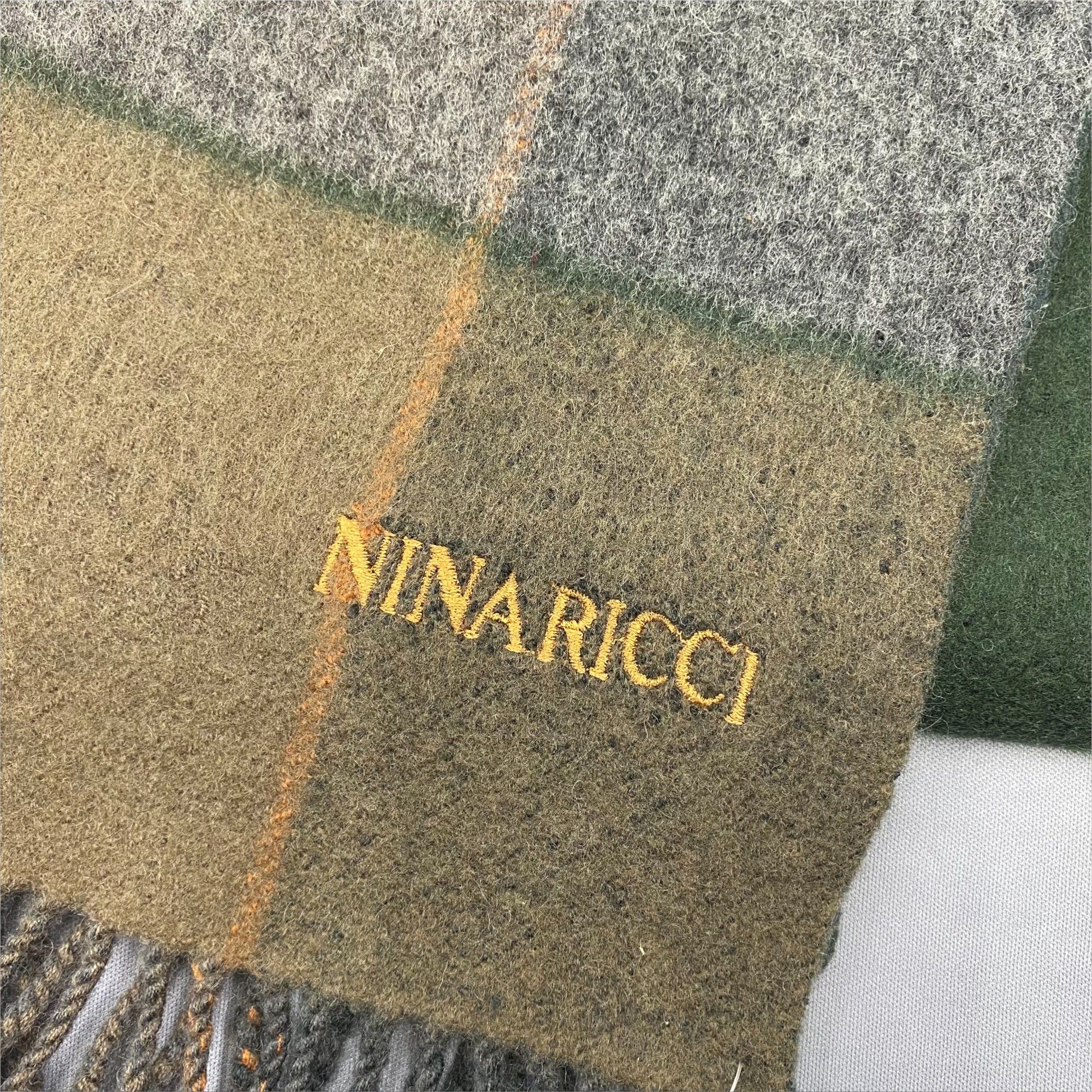 Japanese Brand Vintage Nina Ricci Scarf Wool Cashmere Muffler Scarves Size ONE SIZE - 4 Thumbnail